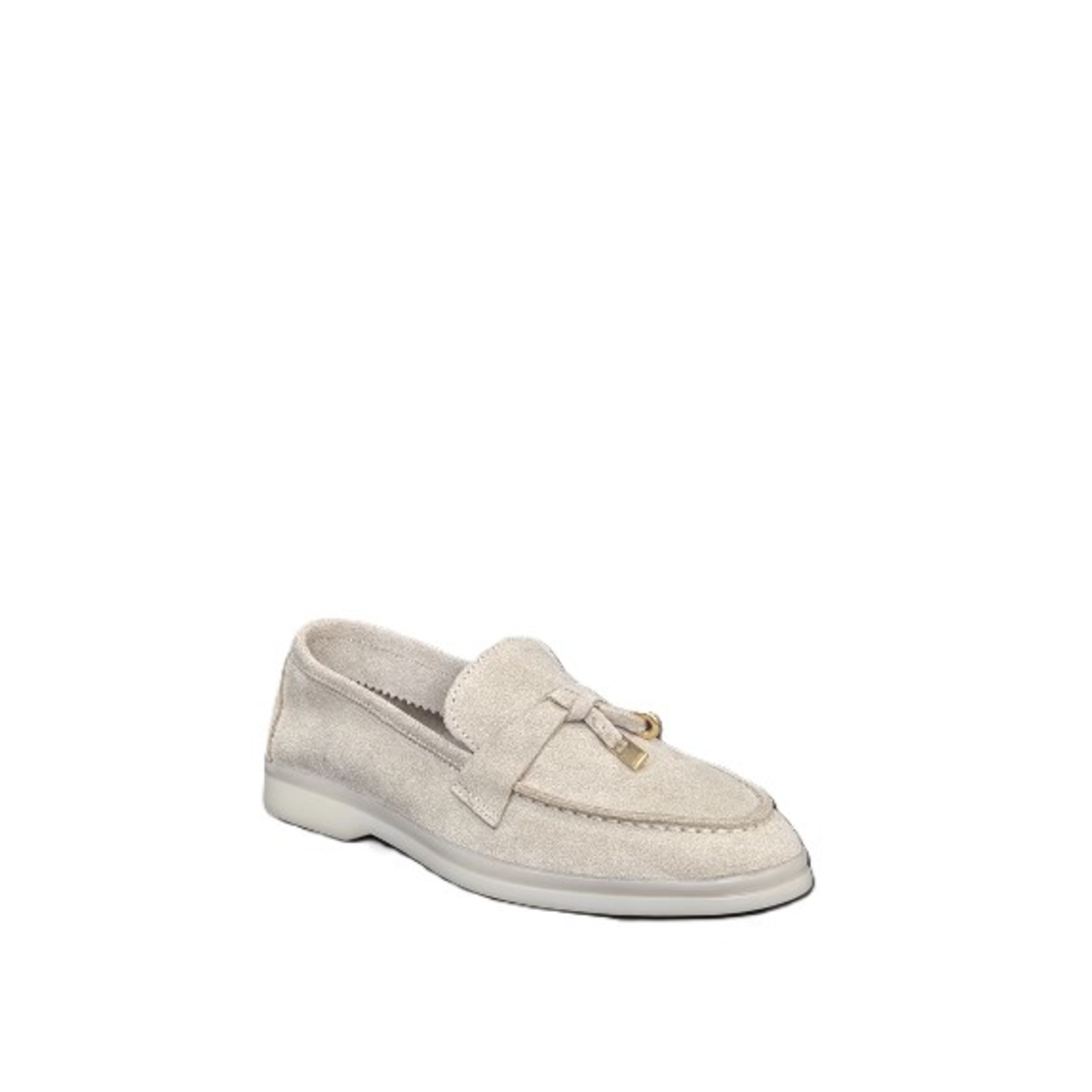 Women's moccasins / loafers / genuine leather / beige /77-50