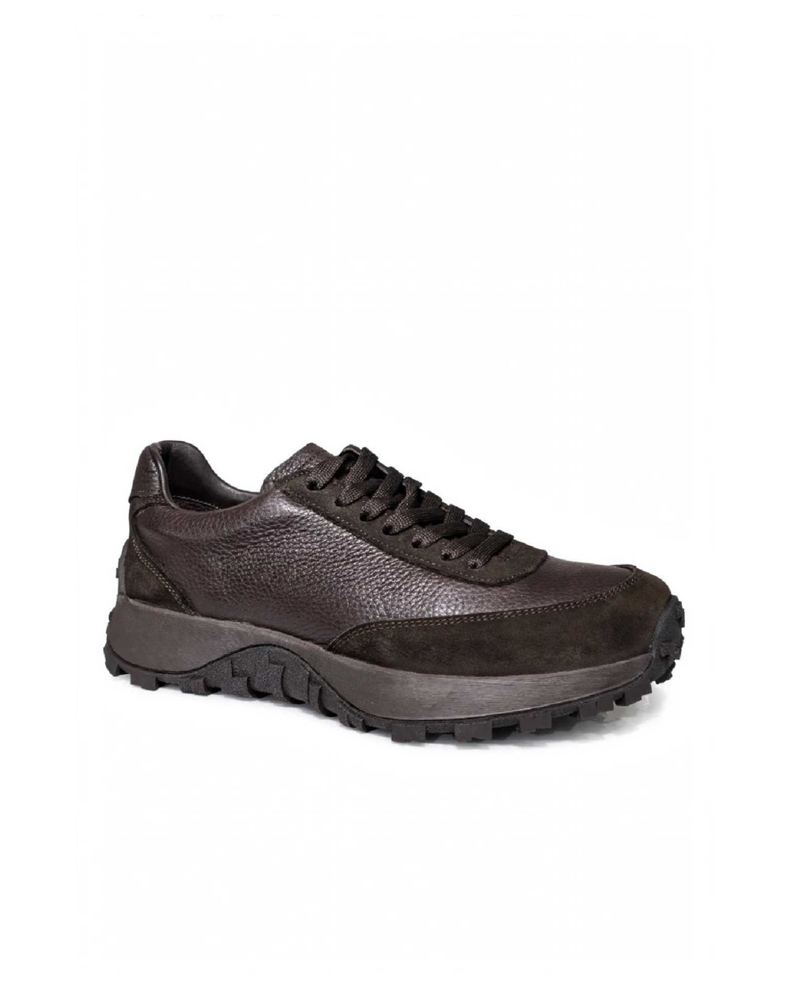 Men's sneakers / genuine leather / 750-02 / brown / anatomical insole