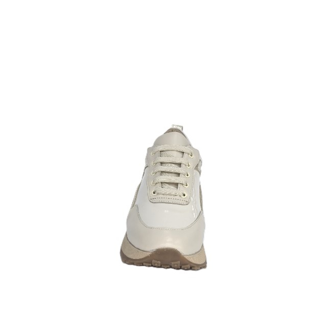 Women's sneakers /natural leather /anatomical insole /beige/7302
