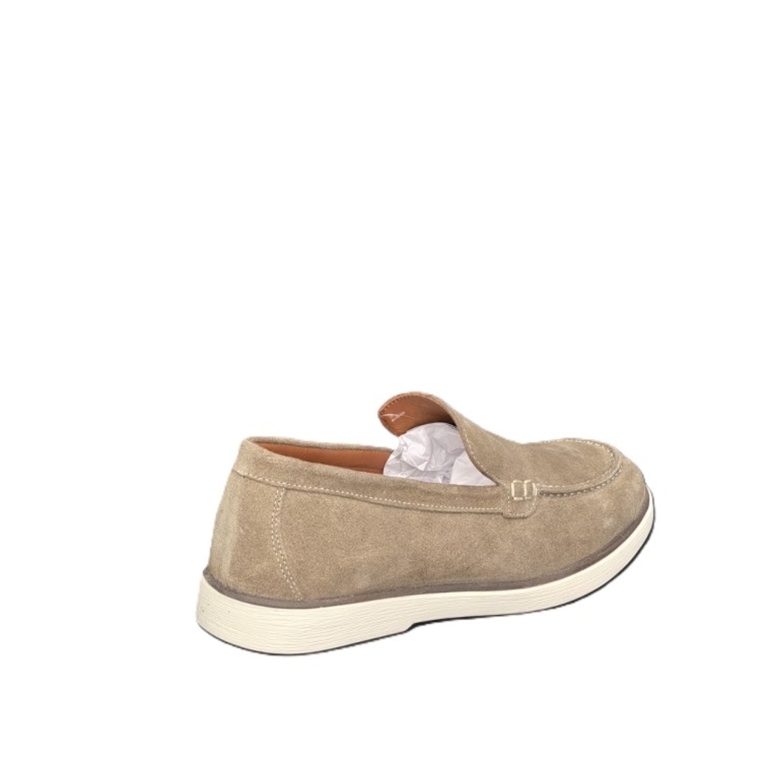 Мъжки мокасини / лоуфъри  / естествена кожа / 7123/бежаво/анатомична стелка