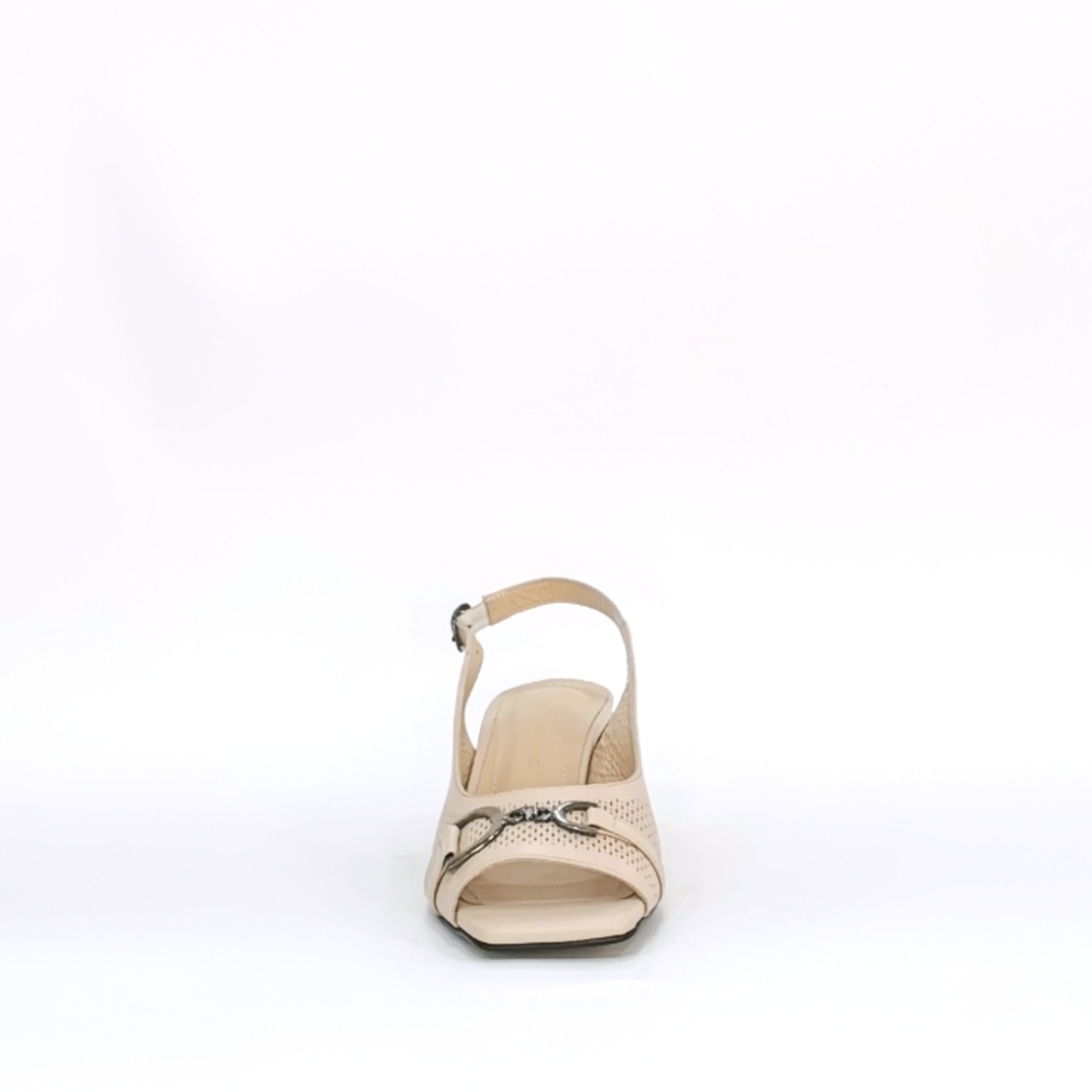 Women's elegant sandals / natural leather /  beige /72386