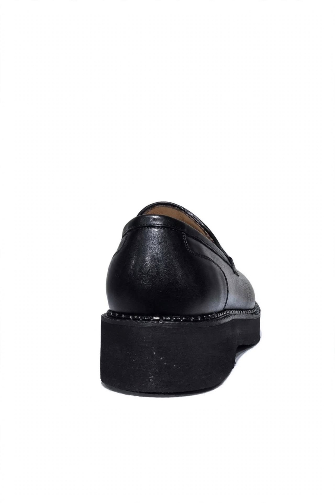 Men's elegant shoes/loafers / genuine leather / 766 / black