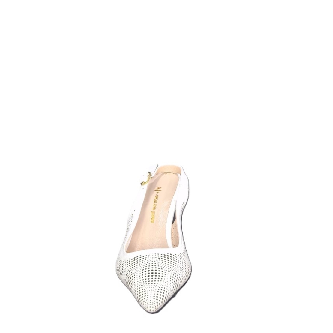 Women's elegant shoes/natural leather/726-51/white