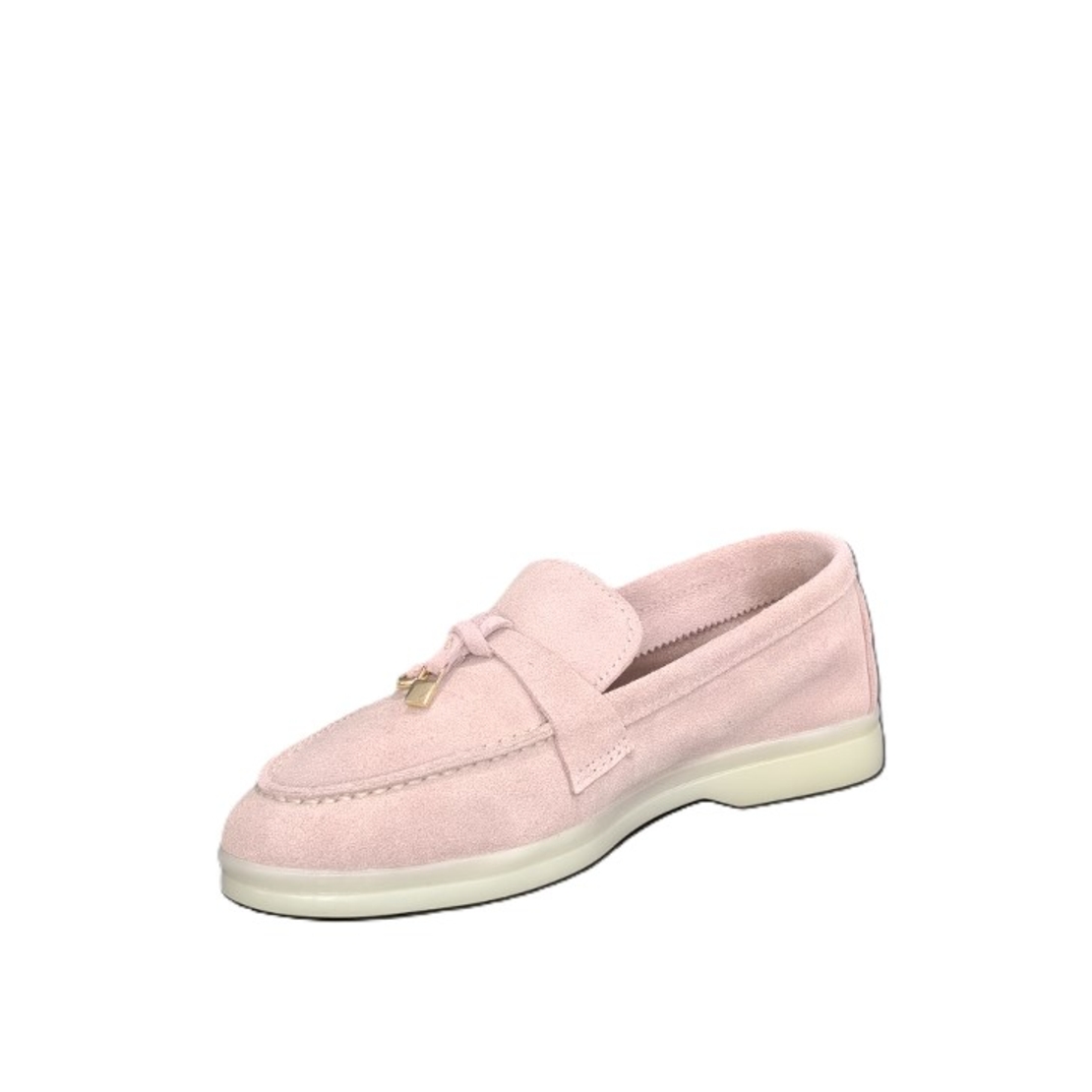 Women's moccasins / loafers / genuine leather / 77-50 / powder