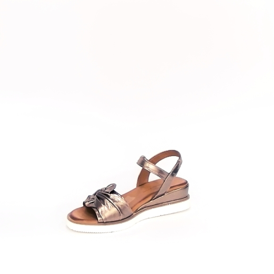Women's sandals / genuine leather / bronze /78373