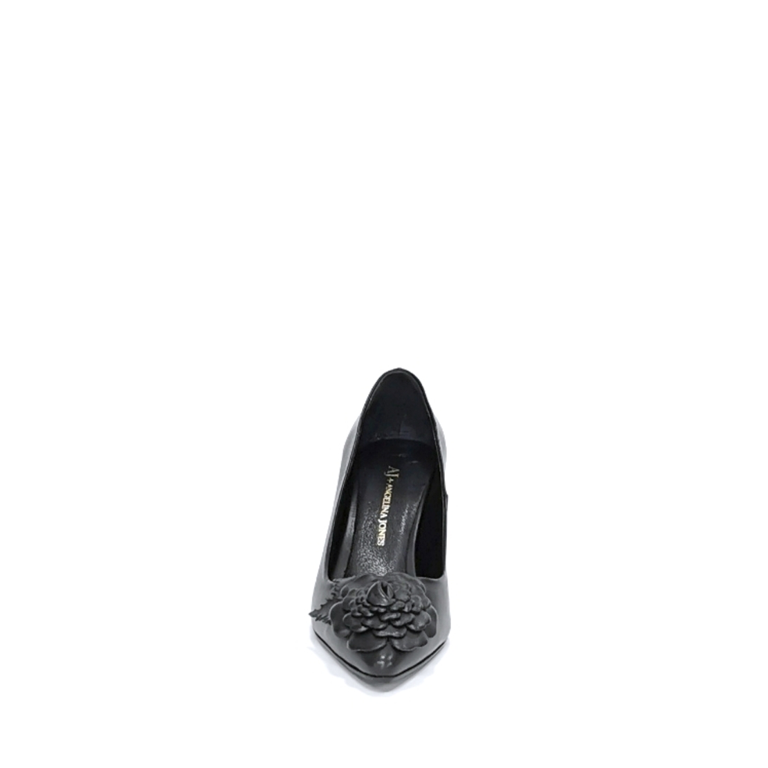Women's elegant shoes made of natural leather in black/7077