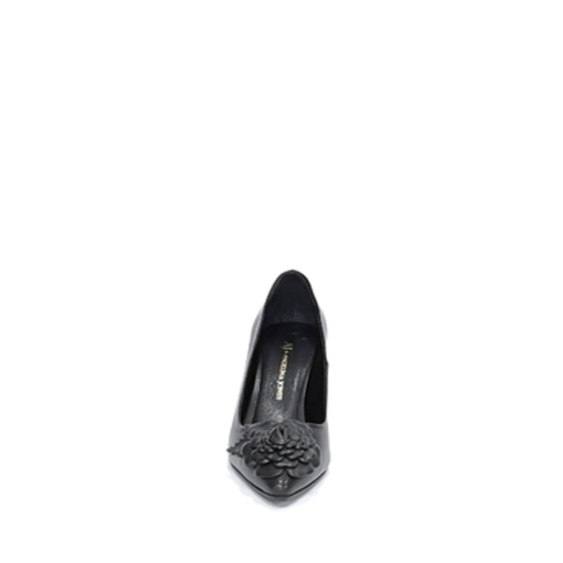 Women's elegant shoes made of natural leather in black/7077