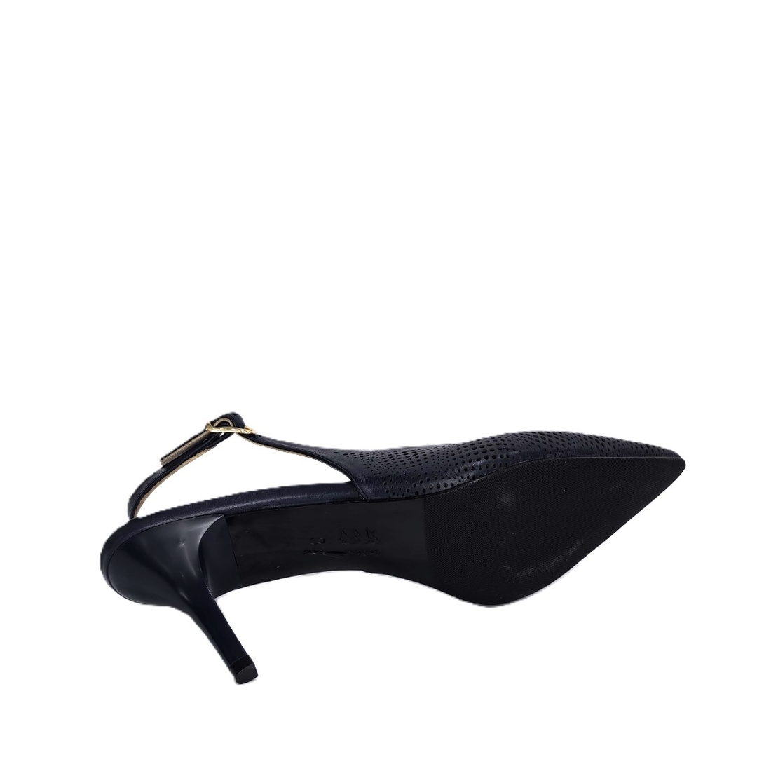 Women's elegant shoes/natural leather/726-51/blue