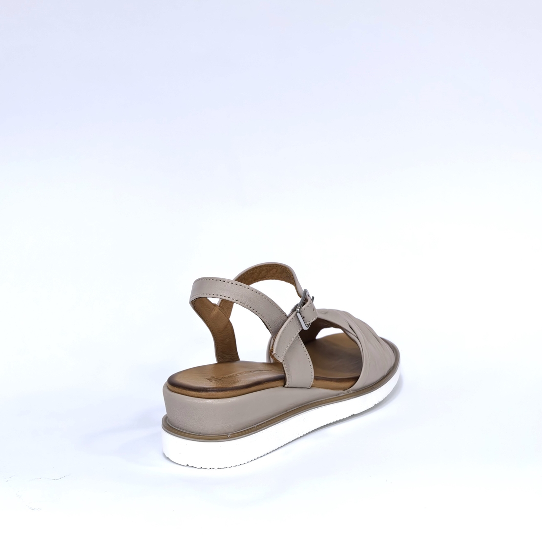 Women's sandals / genuine leather / powder /78373