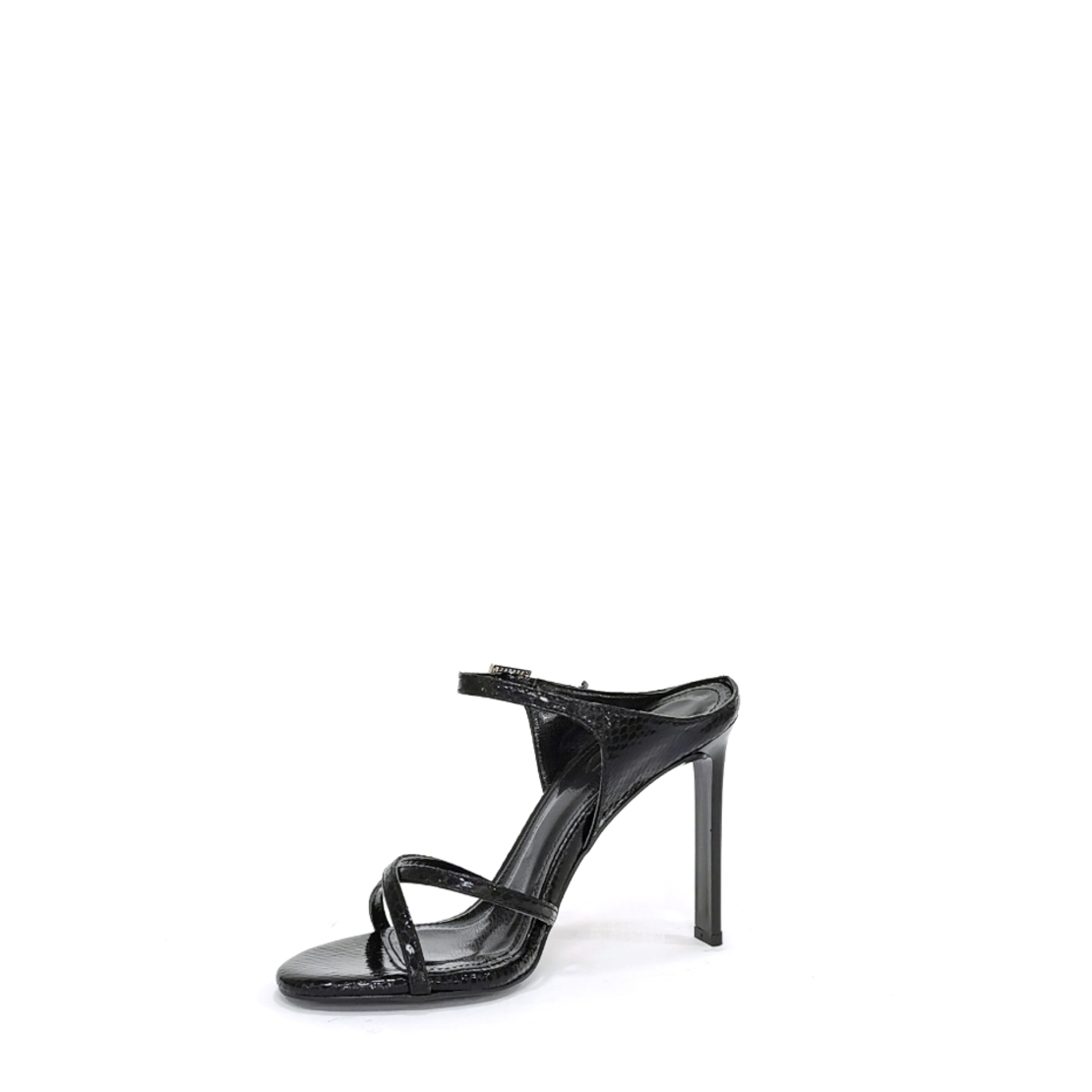 Women's elegant sandals / natural leather / black/7250