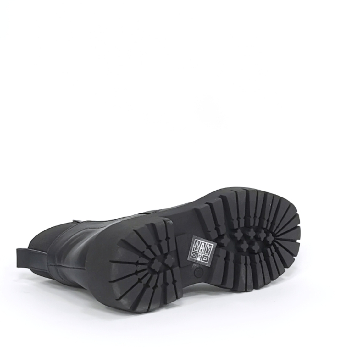 Women's casual boots made of natural leather in black/76694