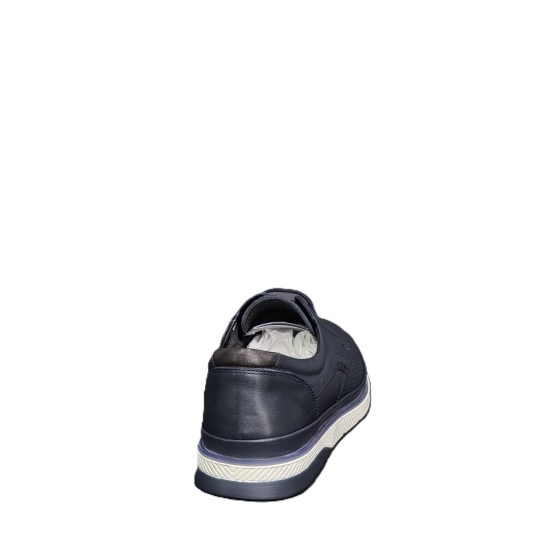 Мъжки мокасини / лоуфъри  / естествена кожа / 7426/синьо/анатомична стелка