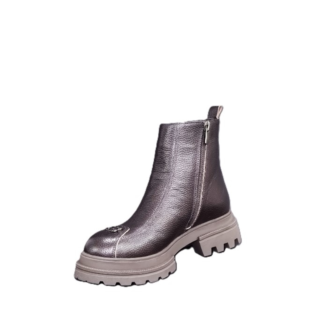 Дамски ежедневни боти / естествена кожа /  75-08/ кафяво