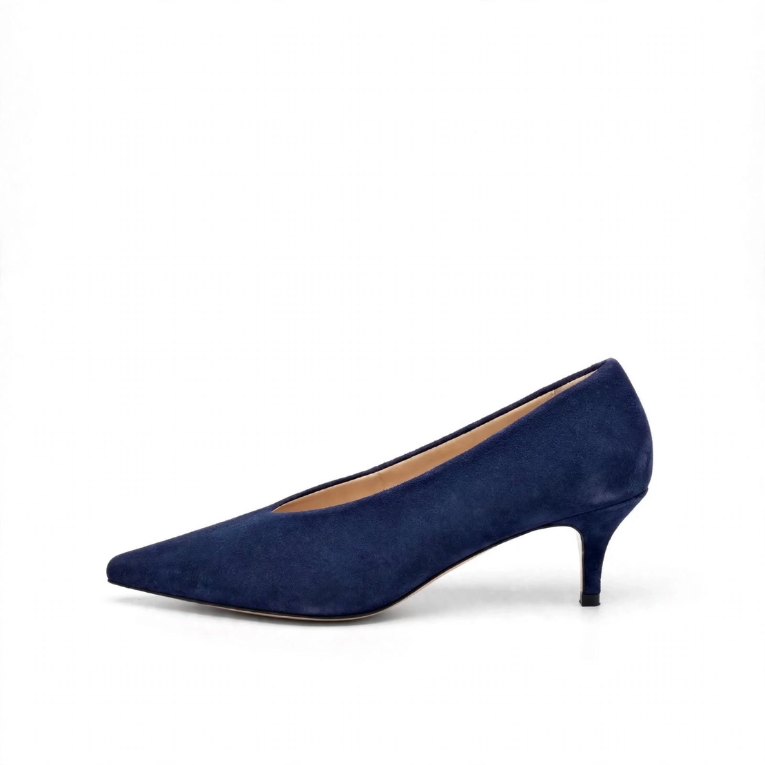 Elegant women's shoes / genuine leather / 735-79 / blue suede