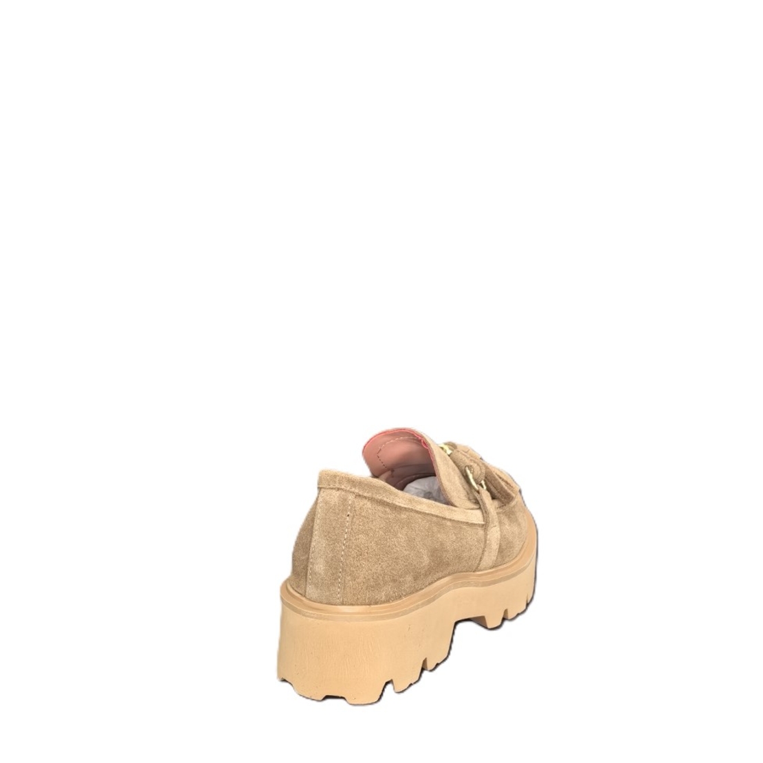 Women's moccasins / loafers / genuine leather / 71-19 / taba