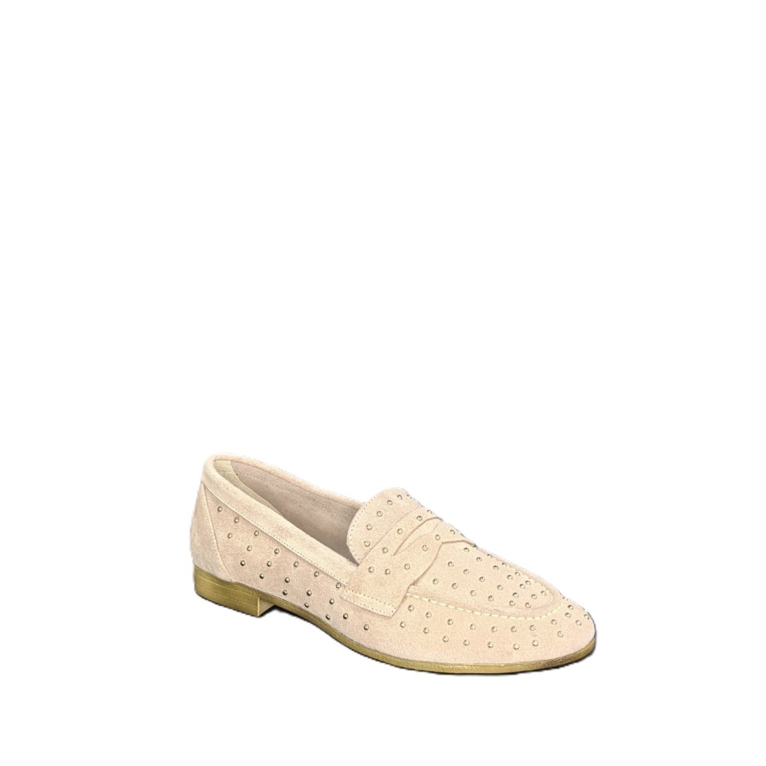 Women's moccasins / loafers / genuine leather / 78-67 / beige
