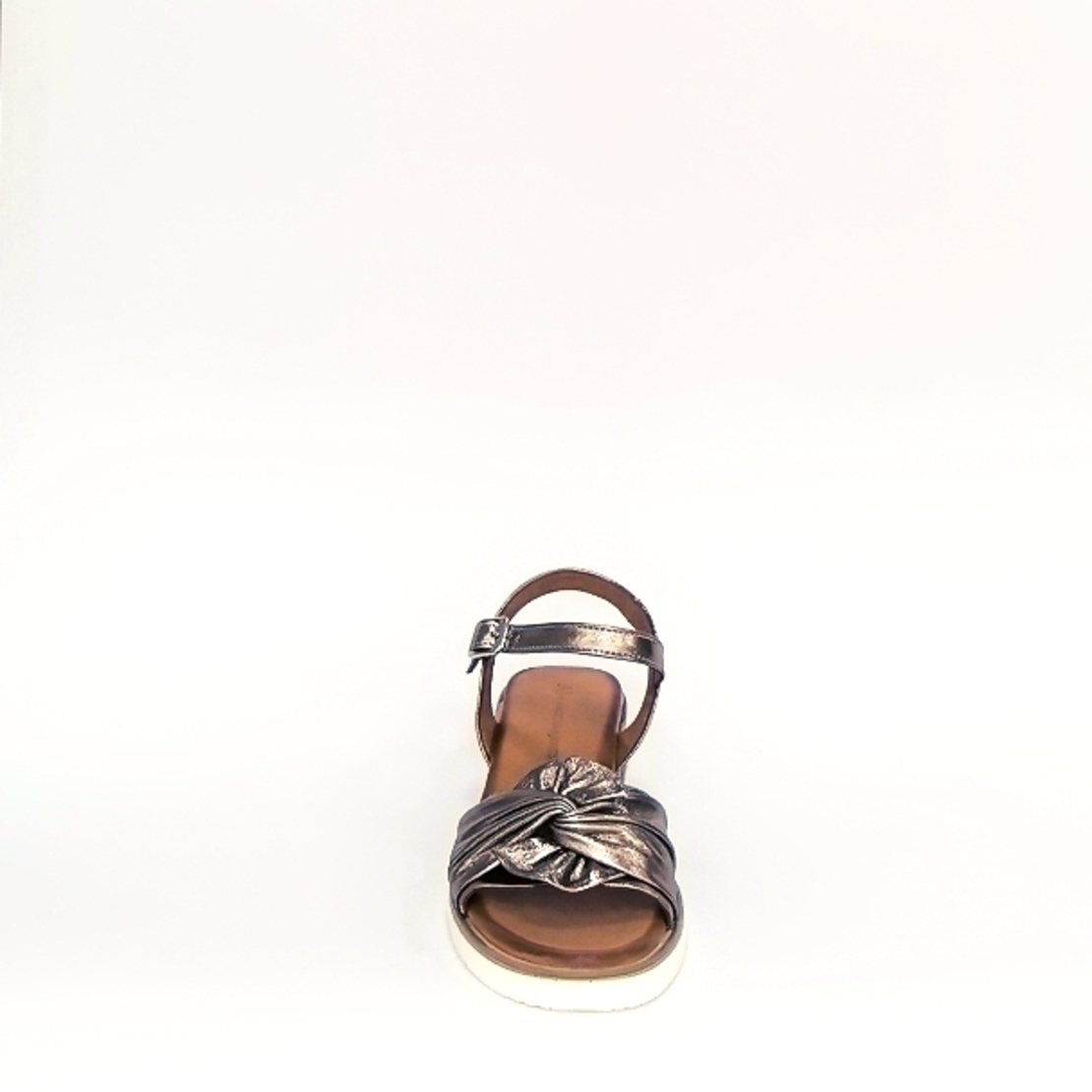 Women's sandals / genuine leather / bronze /78373