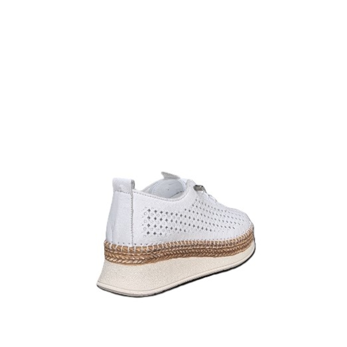 Women's casual shoes / genuine leather / anatomical insole / white / 736
