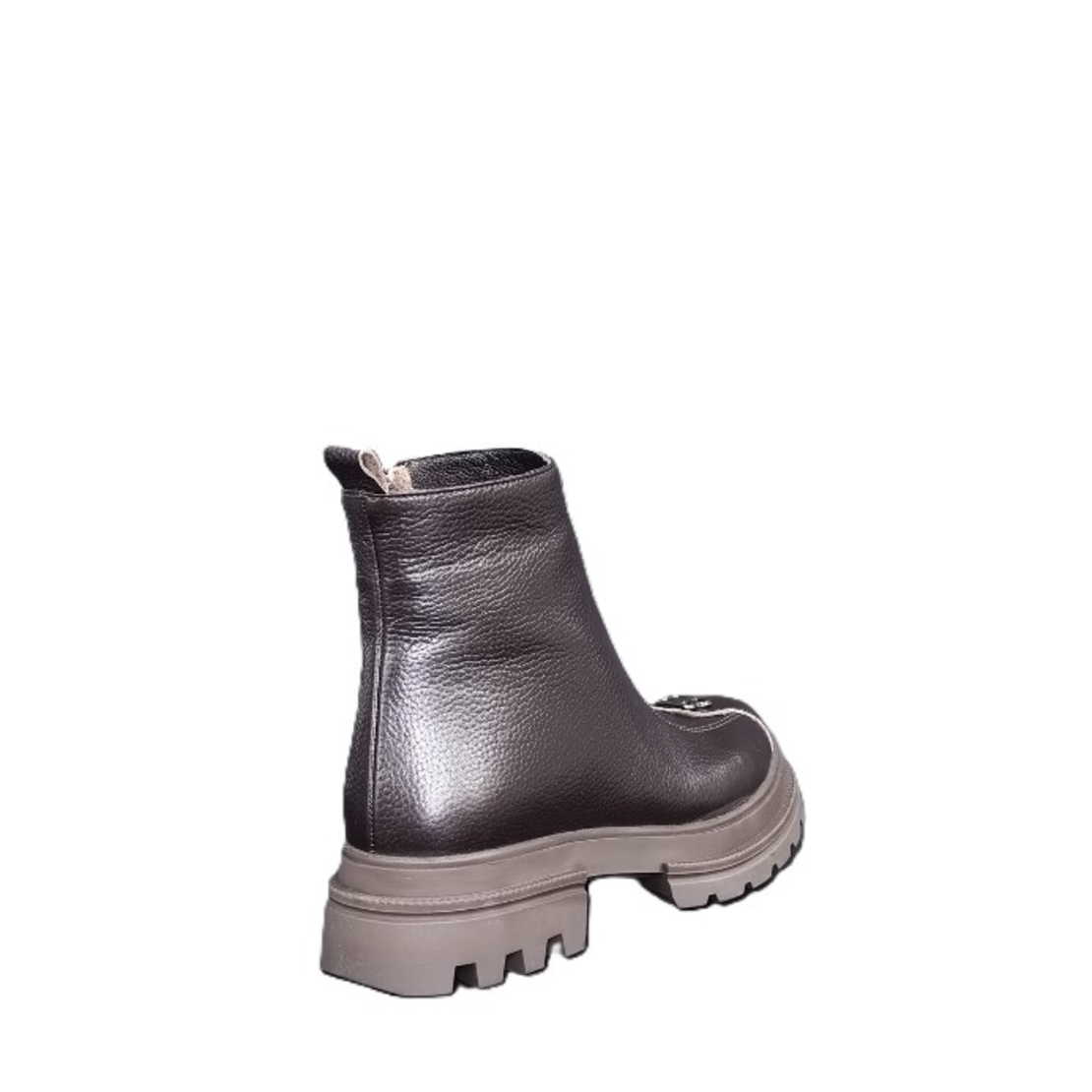 Дамски ежедневни боти / естествена кожа /  75-08/ кафяво