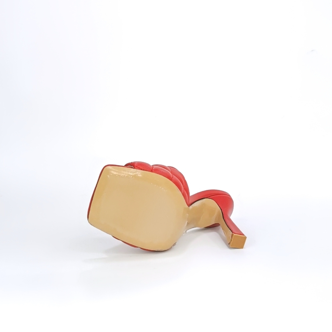Women slippers /natural leatherin red color /7010