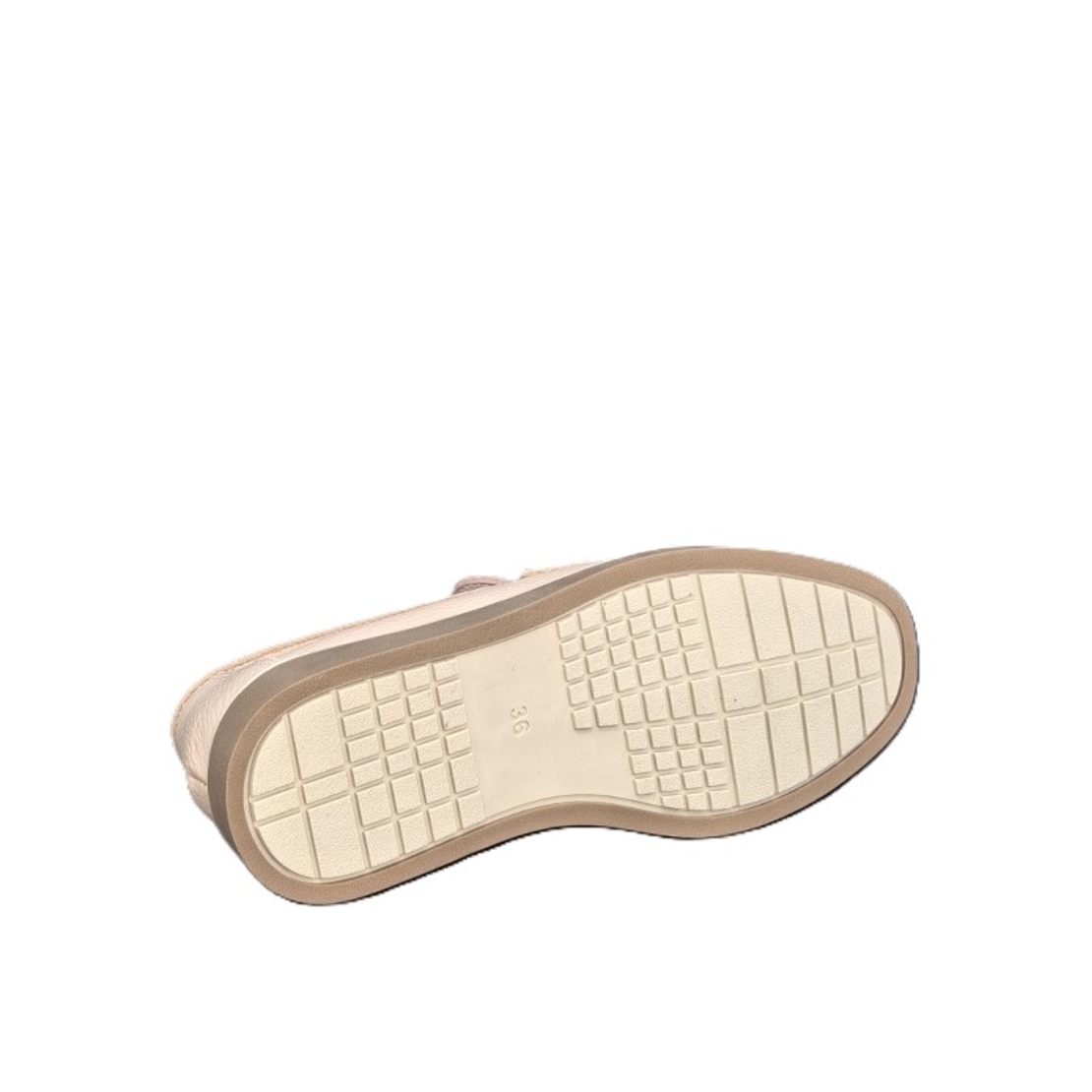 Дамски лоуфъри/ мокасини / естествена кожа /790-09/пудра/анатомична стелка