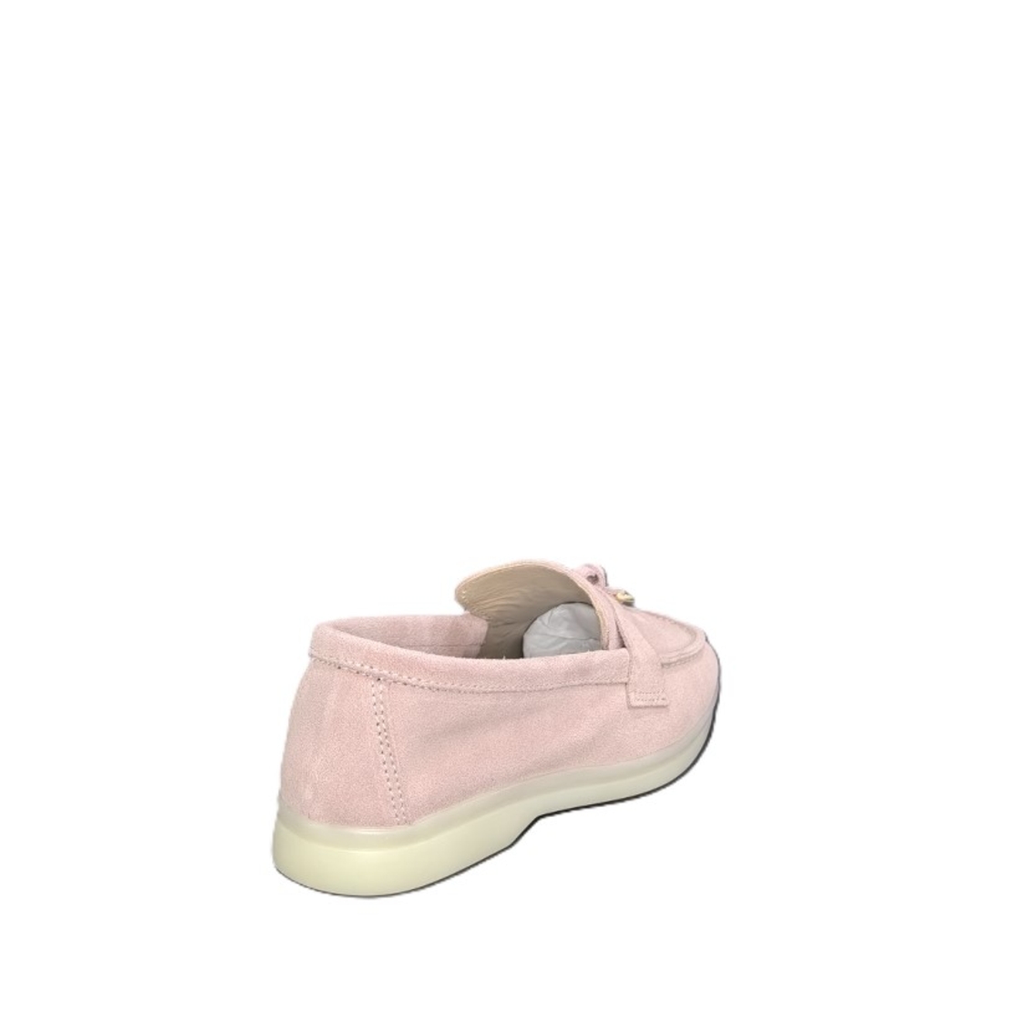 Women's moccasins / loafers / genuine leather / 77-50 / powder