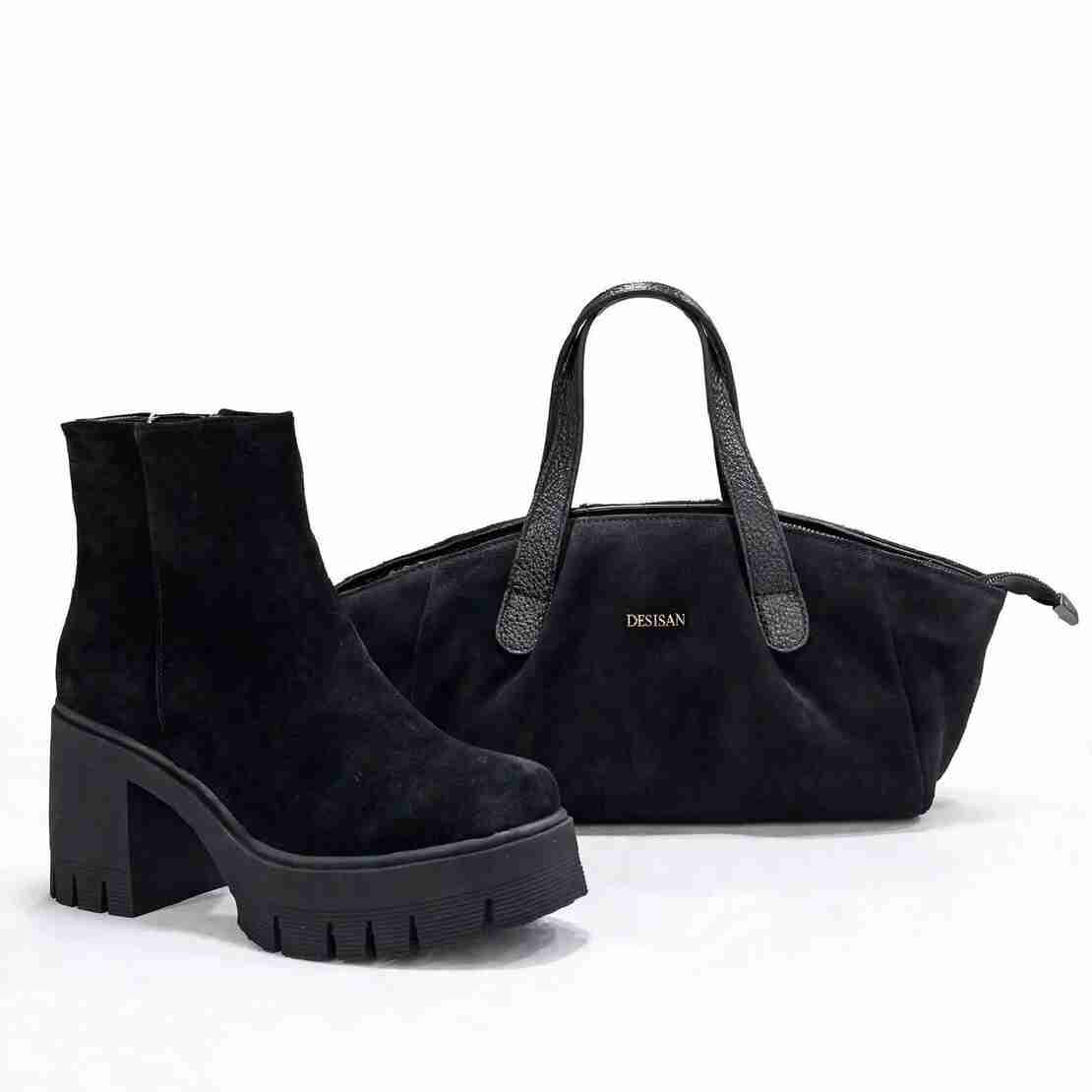 Women's handbag / genuine leather / 761-11 / black