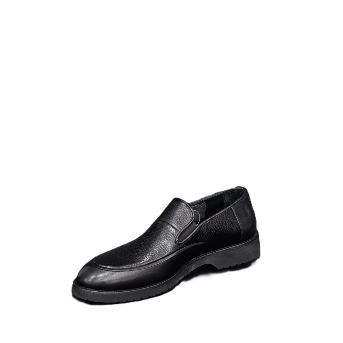 Men's moccasins / loafers / genuine leather / 710-84/black