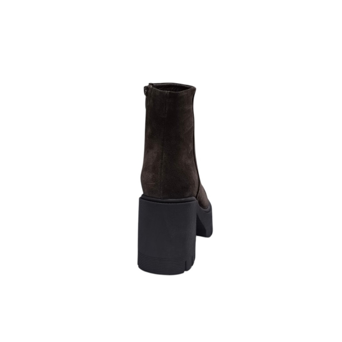 Women's elegant ankle boots / Genuine leather / 720-29 / Brown