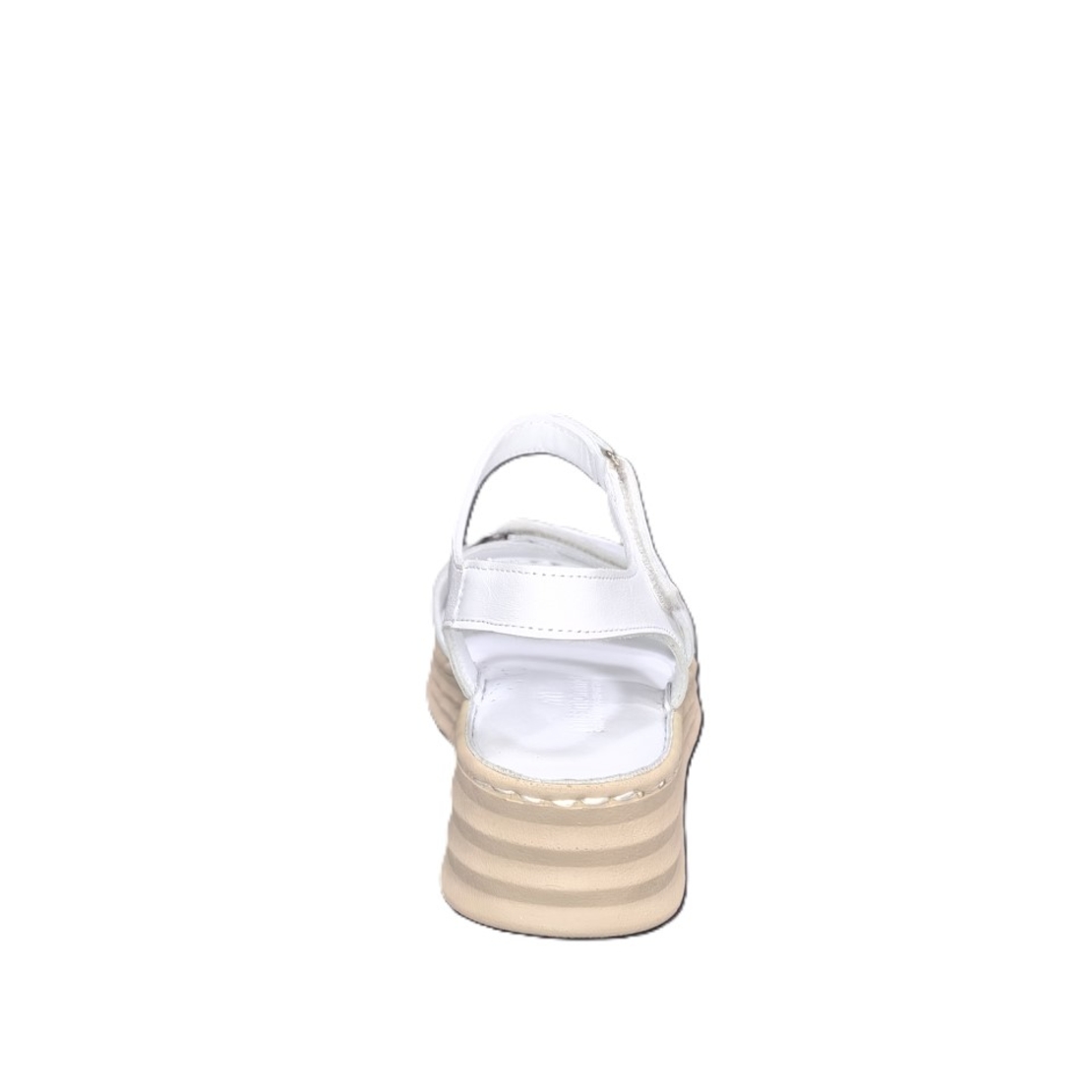 Women's sandals / genuine leather / anatomical insole /7041/white
