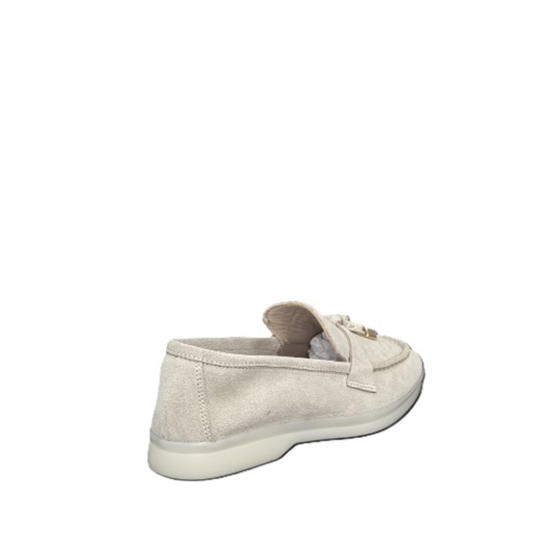 Women's moccasins / loafers / genuine leather / beige /77-50