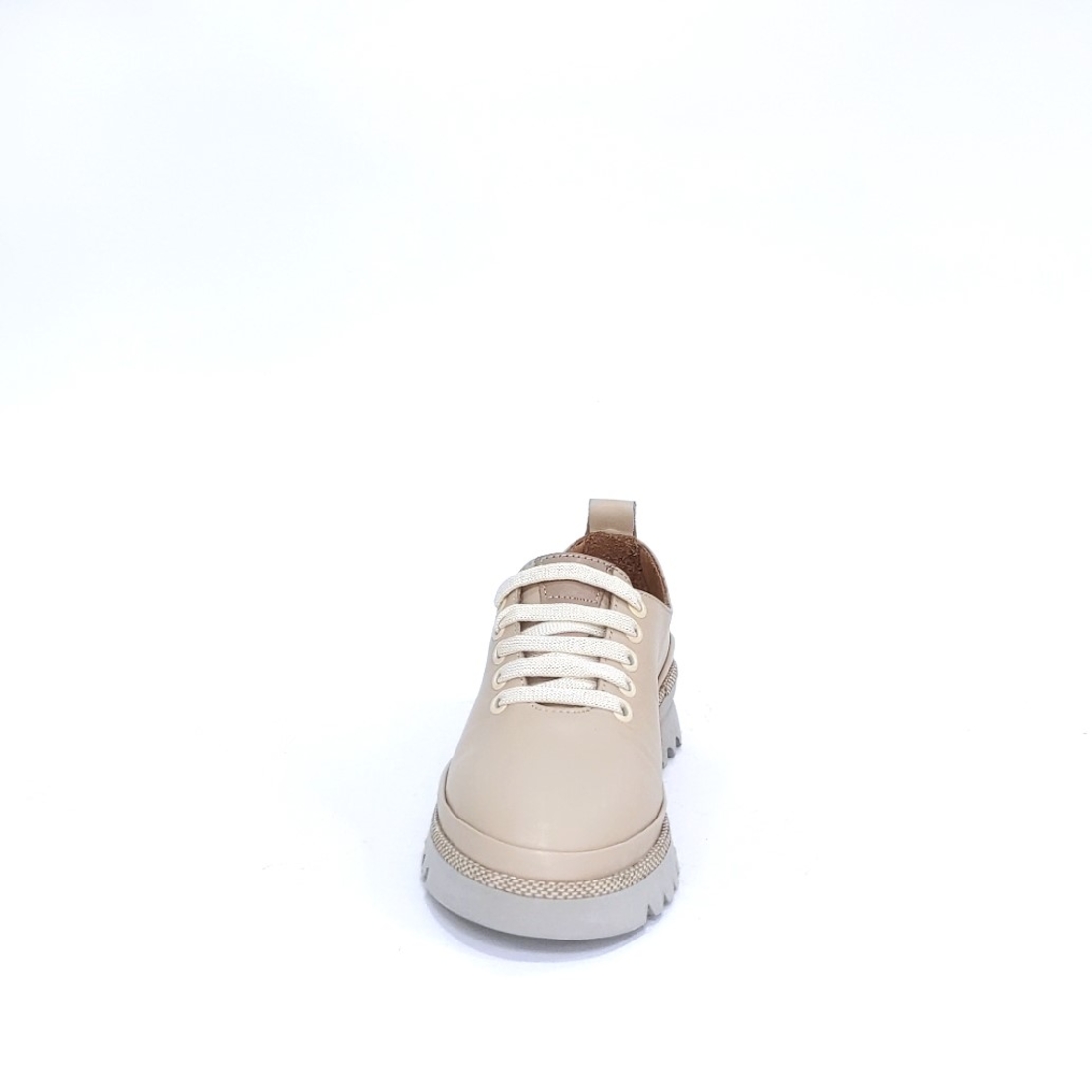 Women's casual shoes / natural leather / anatomic insole / beige /71019