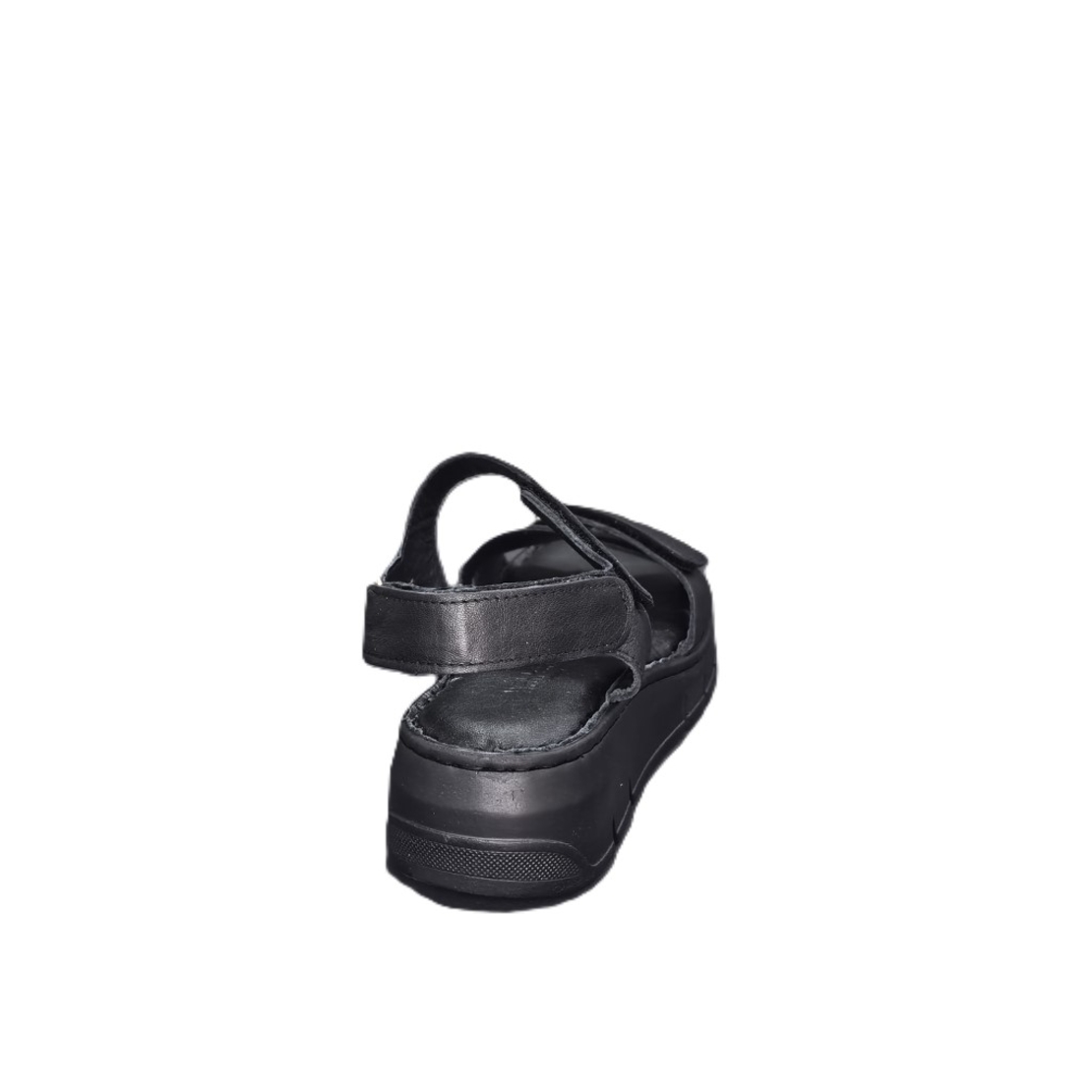 Ladies' sandals / natural leather / 7041 / black / anatomical insole