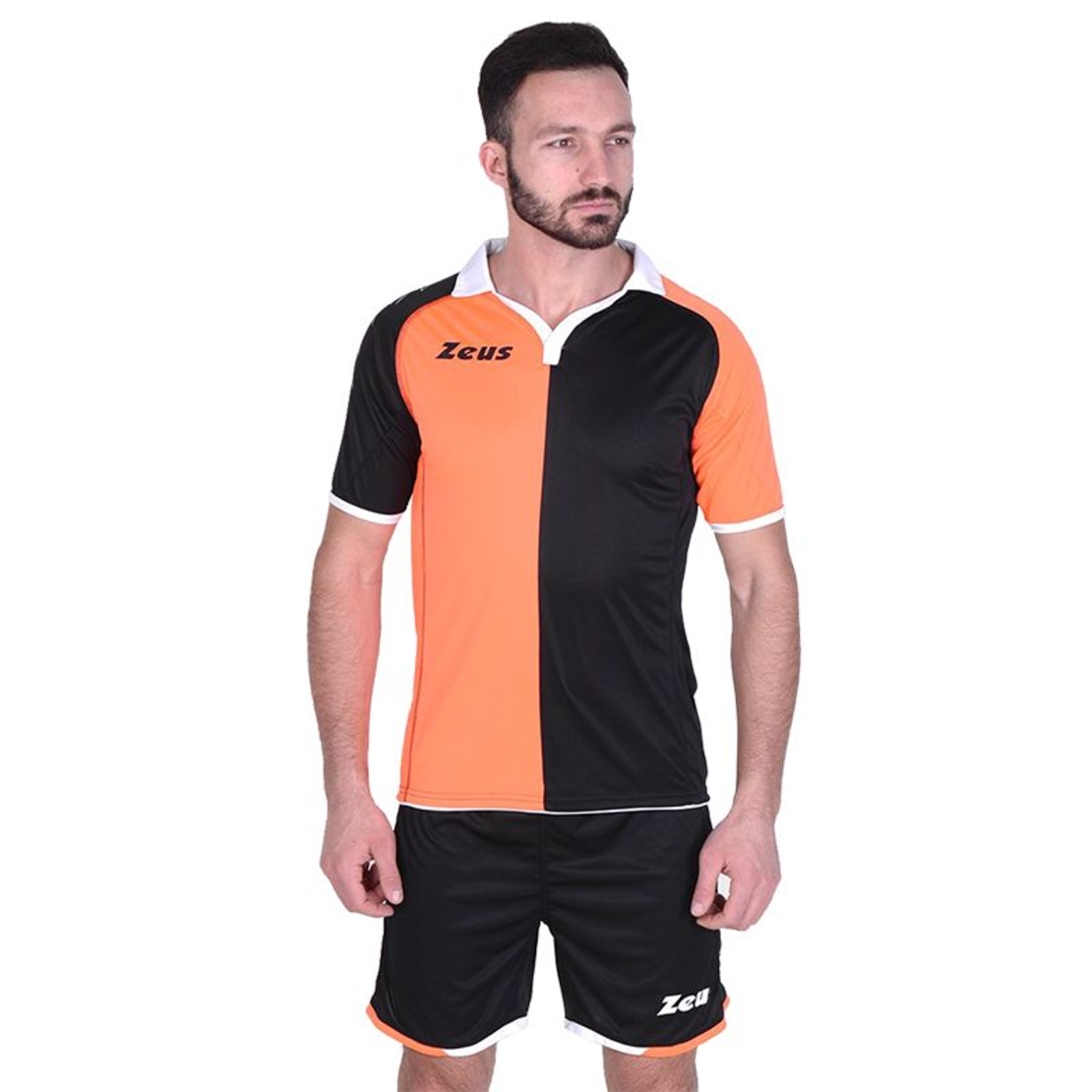 Футболен Екип ZEUS Kit Gryfon Arancio Fluo/Nero