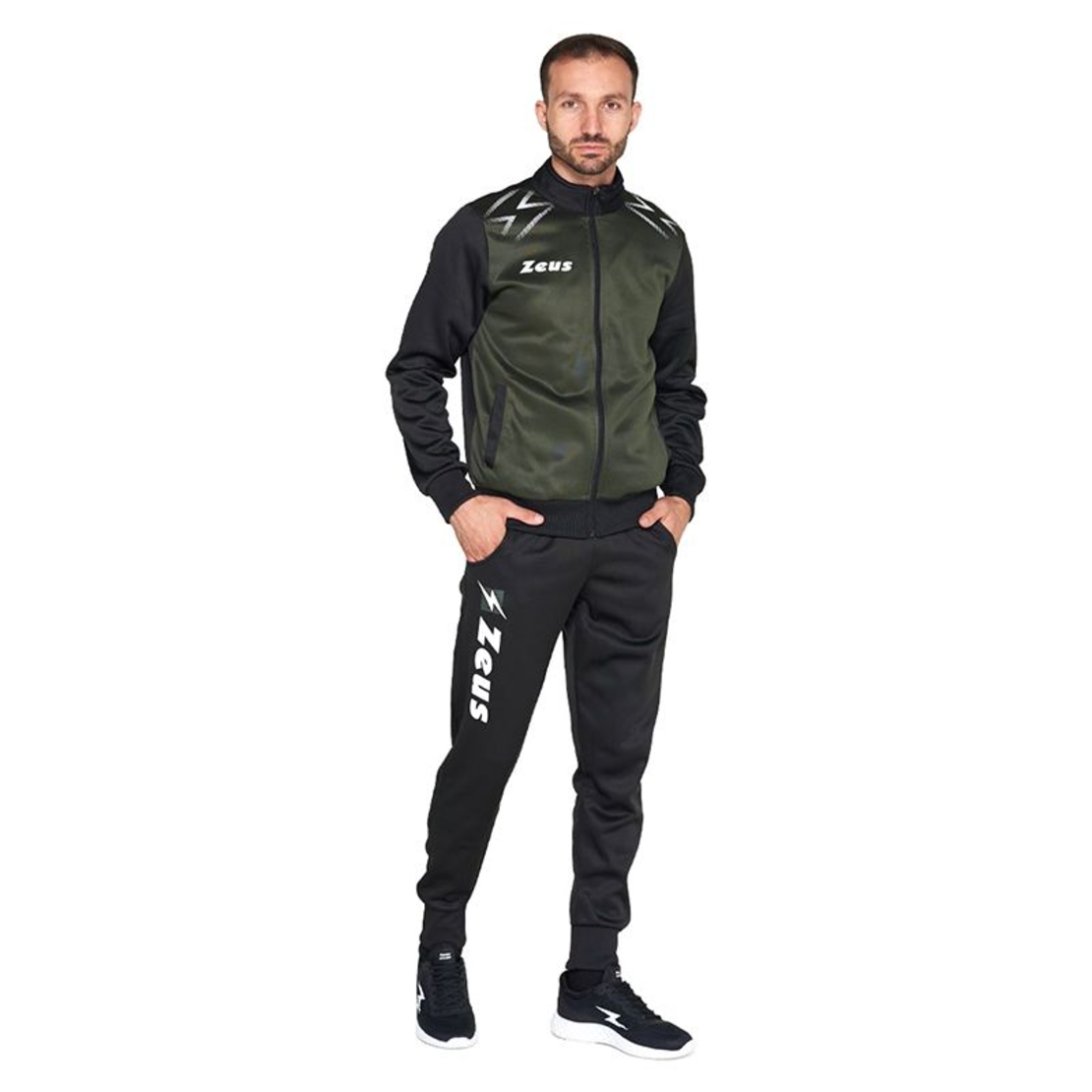 Мъжки Анцуг ZEUS Tuta Easy Nero/Verde Militare
