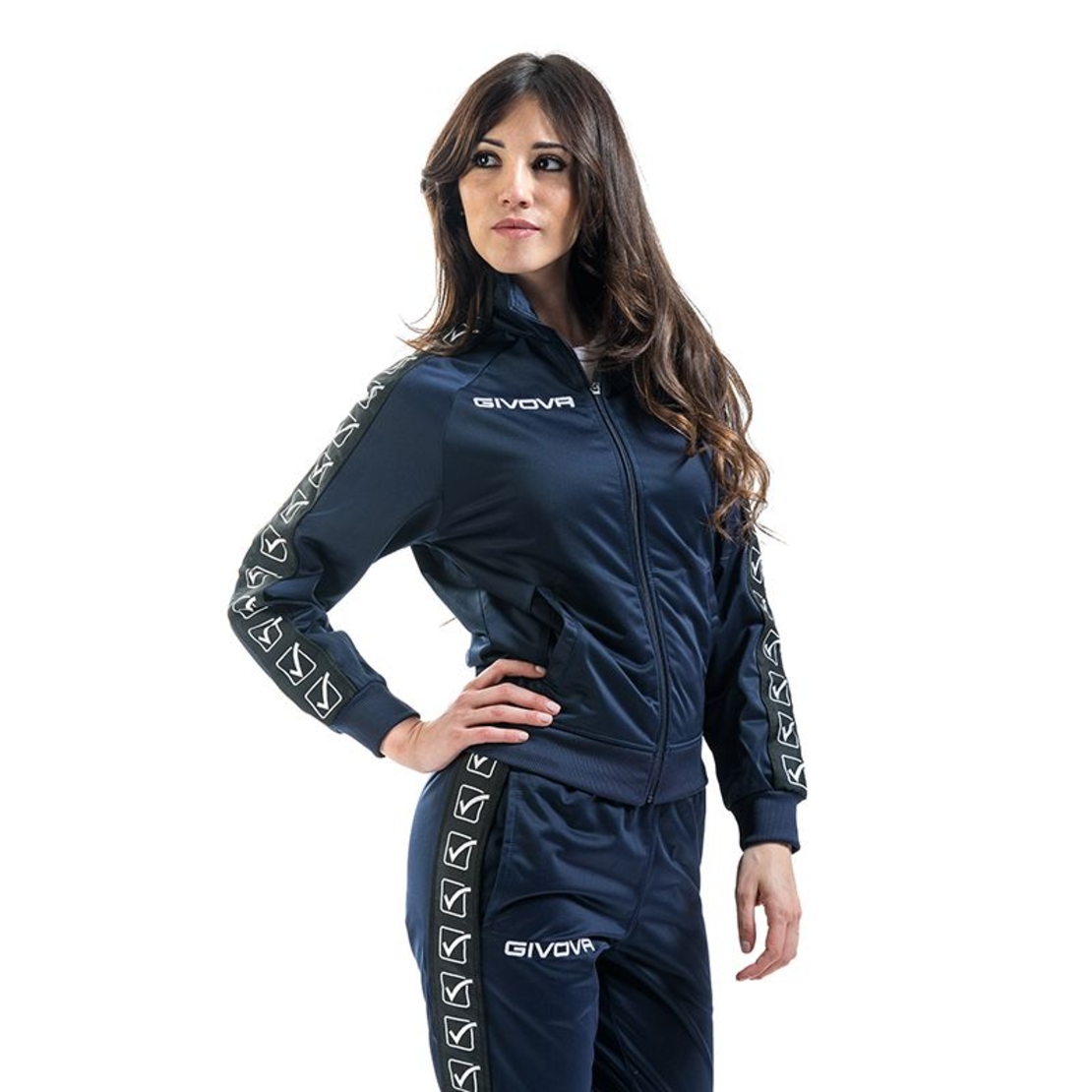 Дамски Суичър GIVOVA Giacca Tricot Band 0004