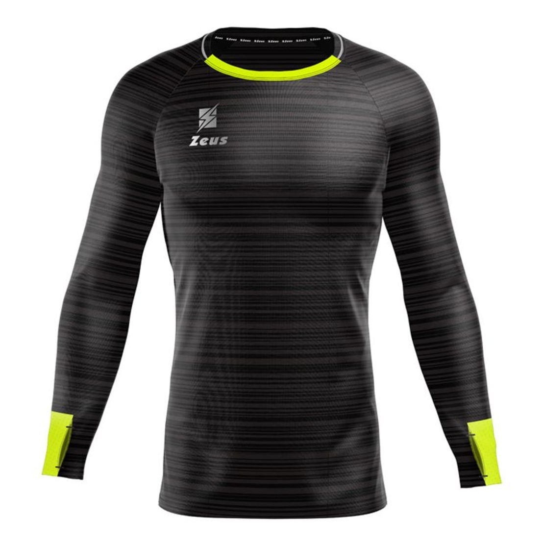 Мъжка Спортна Термо Блуза ZEUS Maglia Flexi Nero/Giallo Fluo