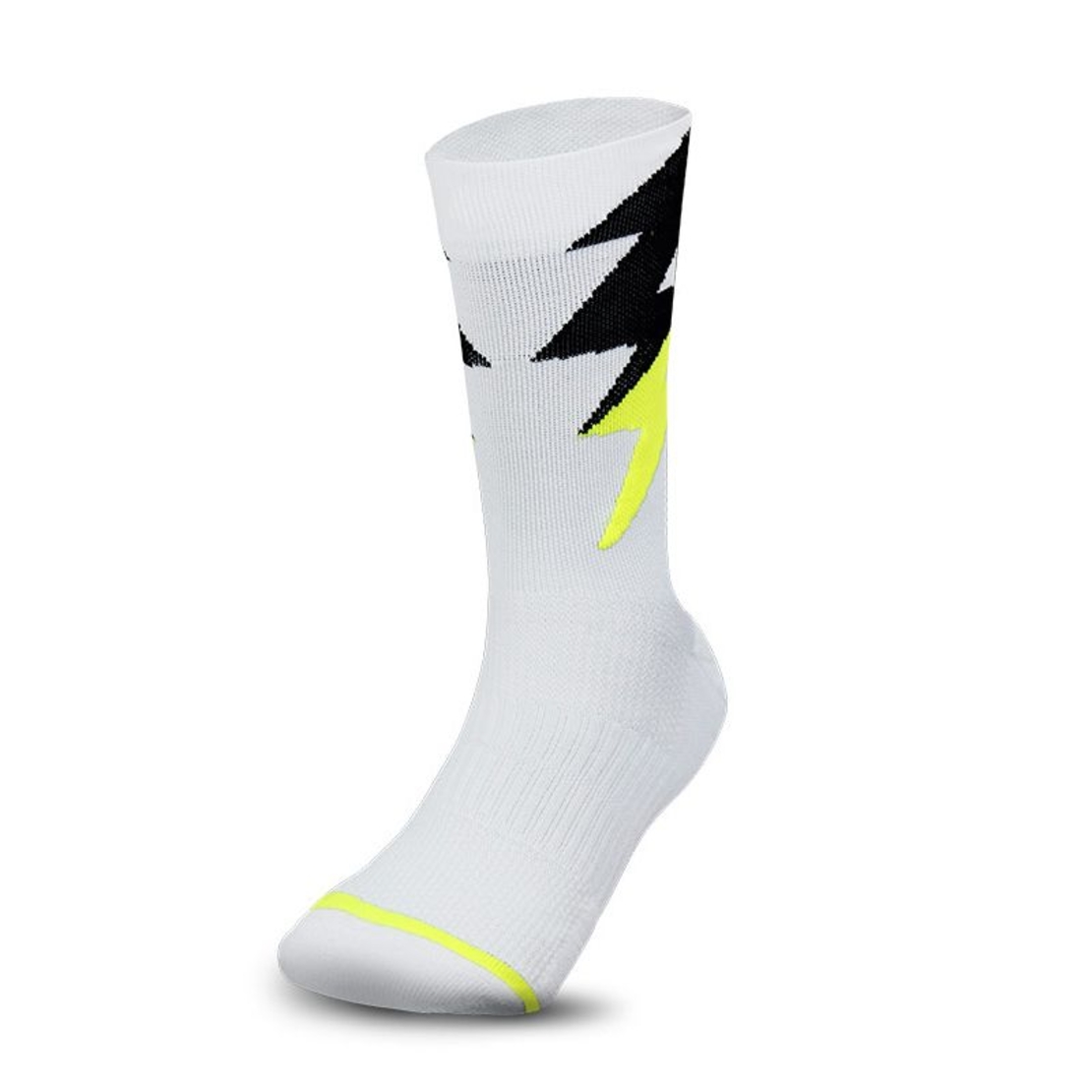 Чорапи ZEUS Calza Thunder Bianco/Giallo Fluo