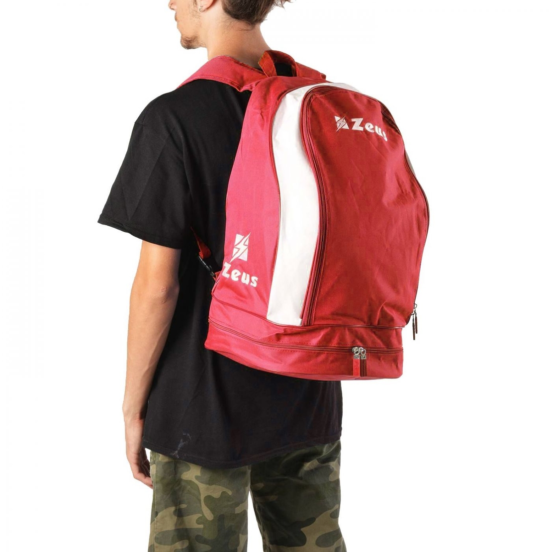 Раница ZEUS Zaino Ulysse 33x30x52 cm Rosso/Bianco