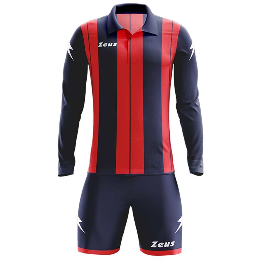 Детски Футболен Екип ZEUS Kit Pitagora Blu/Rosso
