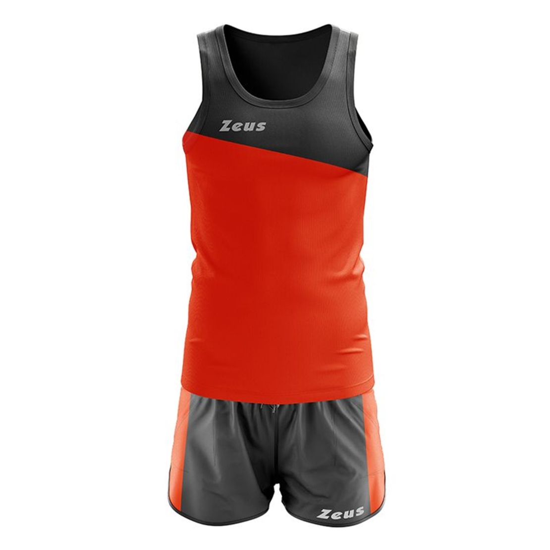 Екип За Бягане ZEUS Kit Robert Grigio/Arancio