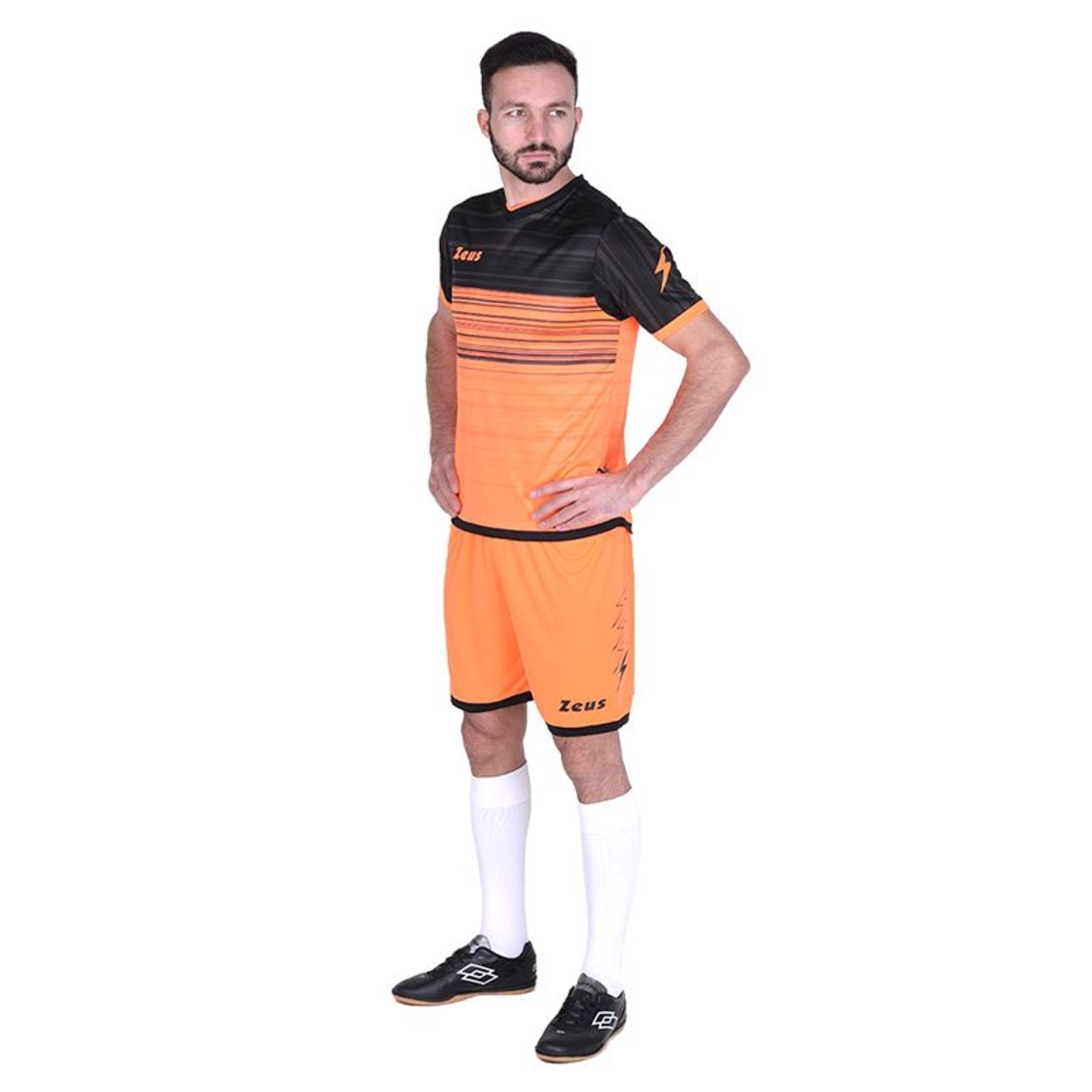 Футболен Екип ZEUS Kit Elios Arancio fluo/Nero