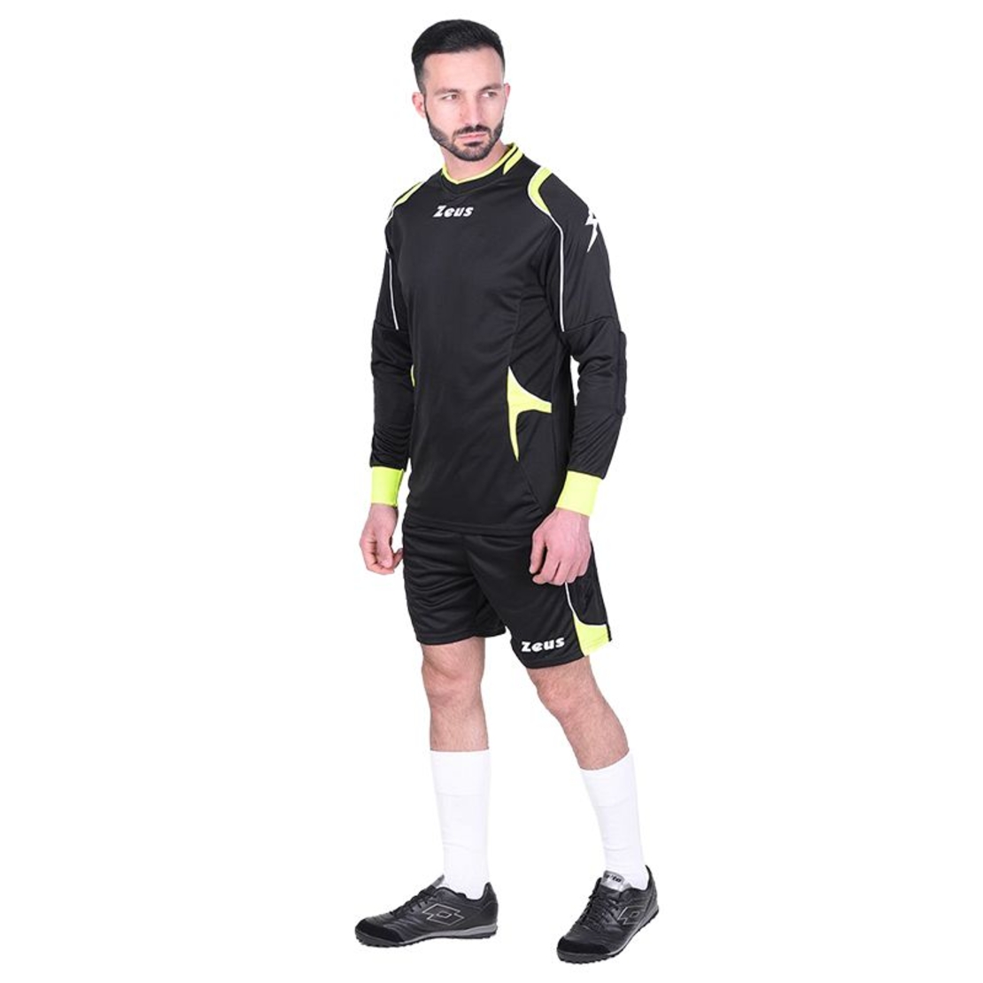 Вратарски Екип ZEUS Kit Gk Paros Nero/Giallo Fluo