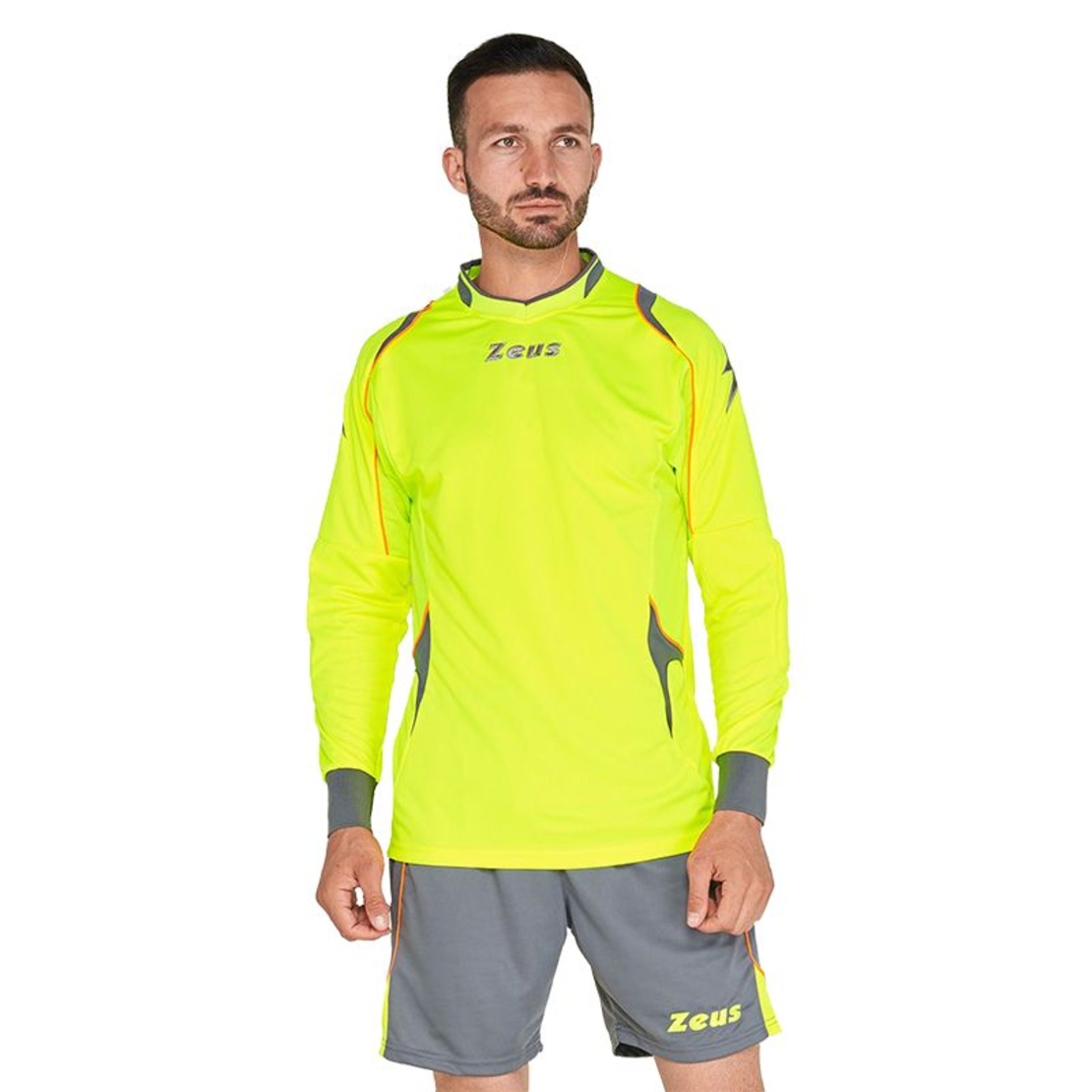 Вратарски Екип ZEUS Kit Gk Paros Giallo fluo/Grigio Scuro