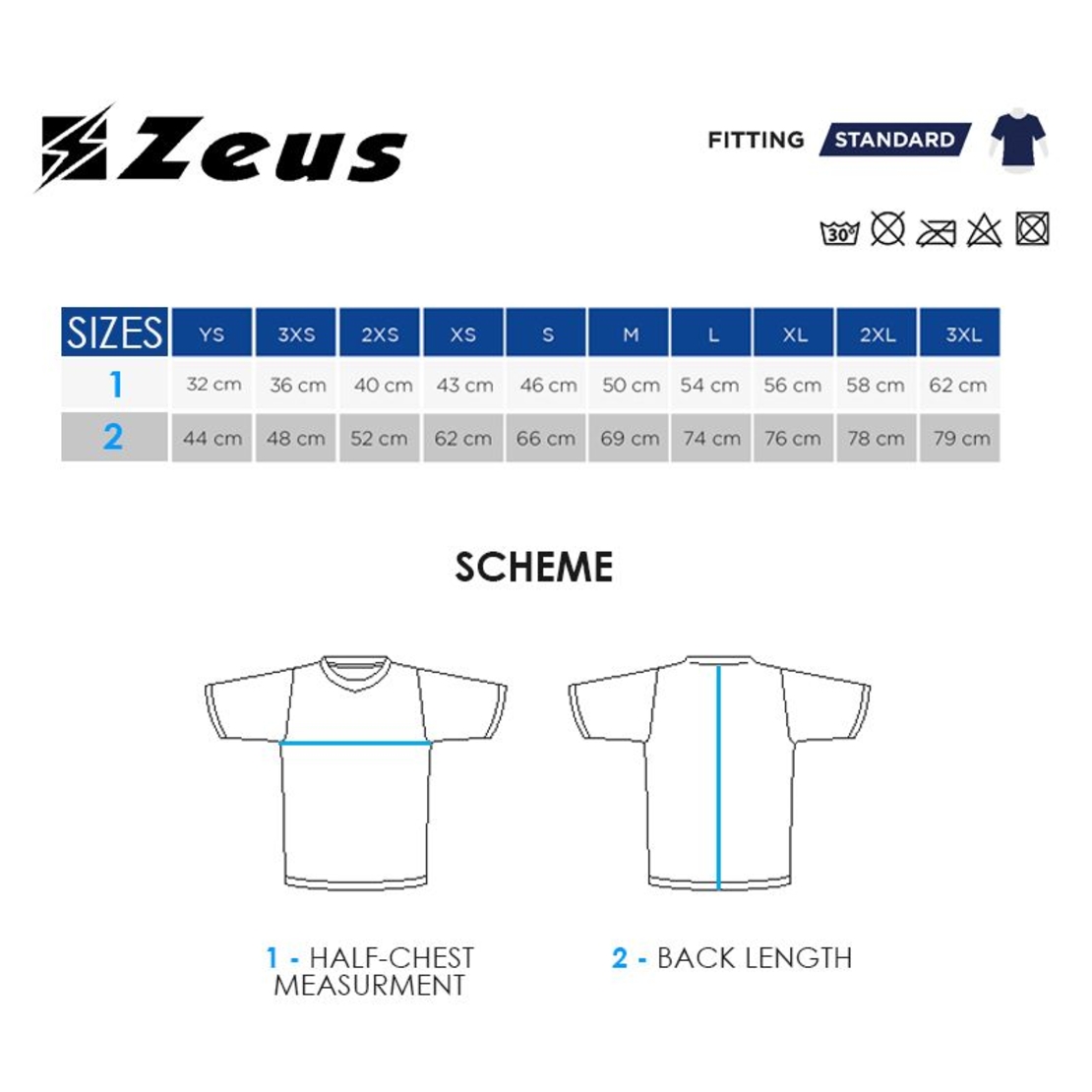 Детска Тениска ZEUS T-Shirt Promo Blu