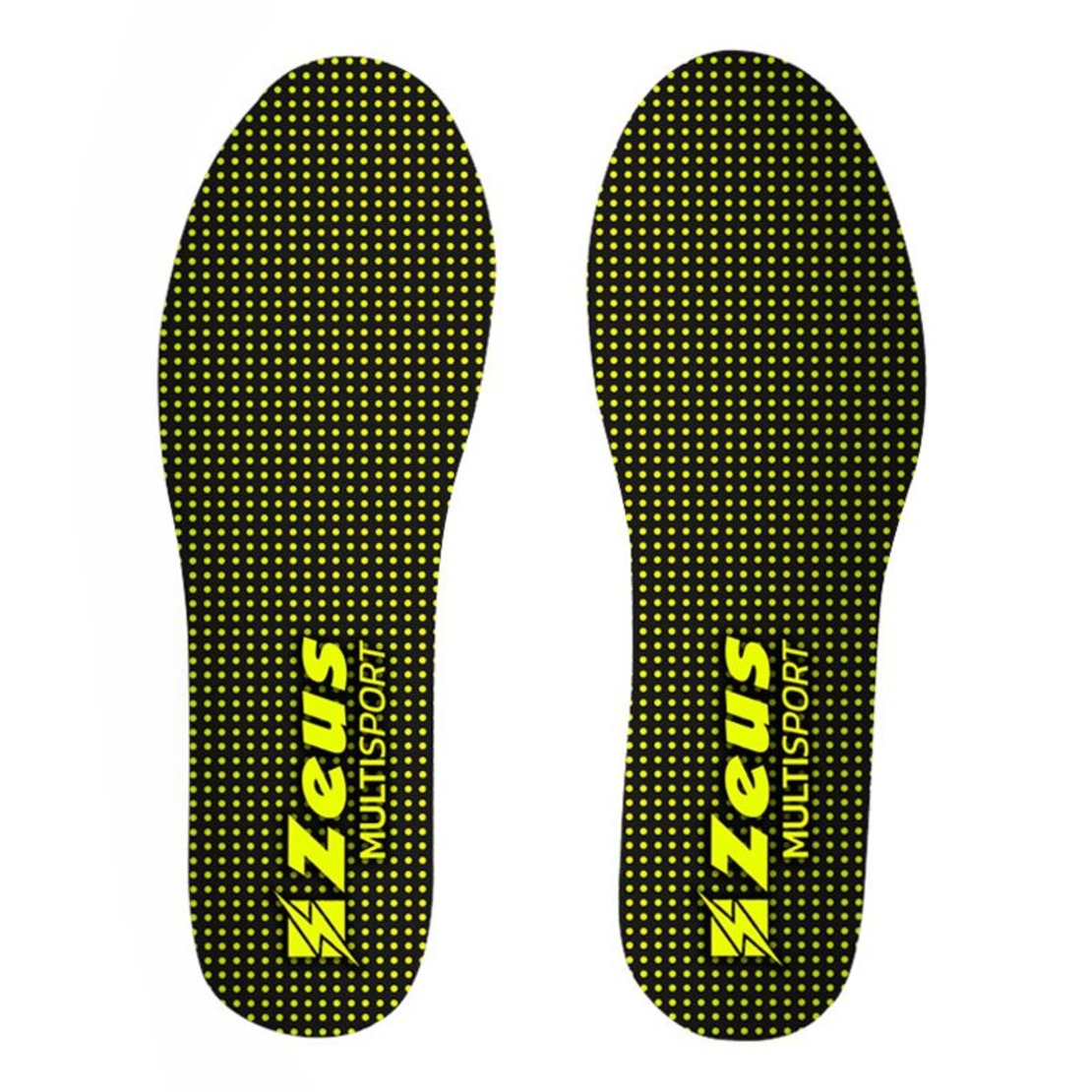 Антибактериални Стелки За Обувки ZEUS Suola In Gel Multisport Nero/Giallo Fluo