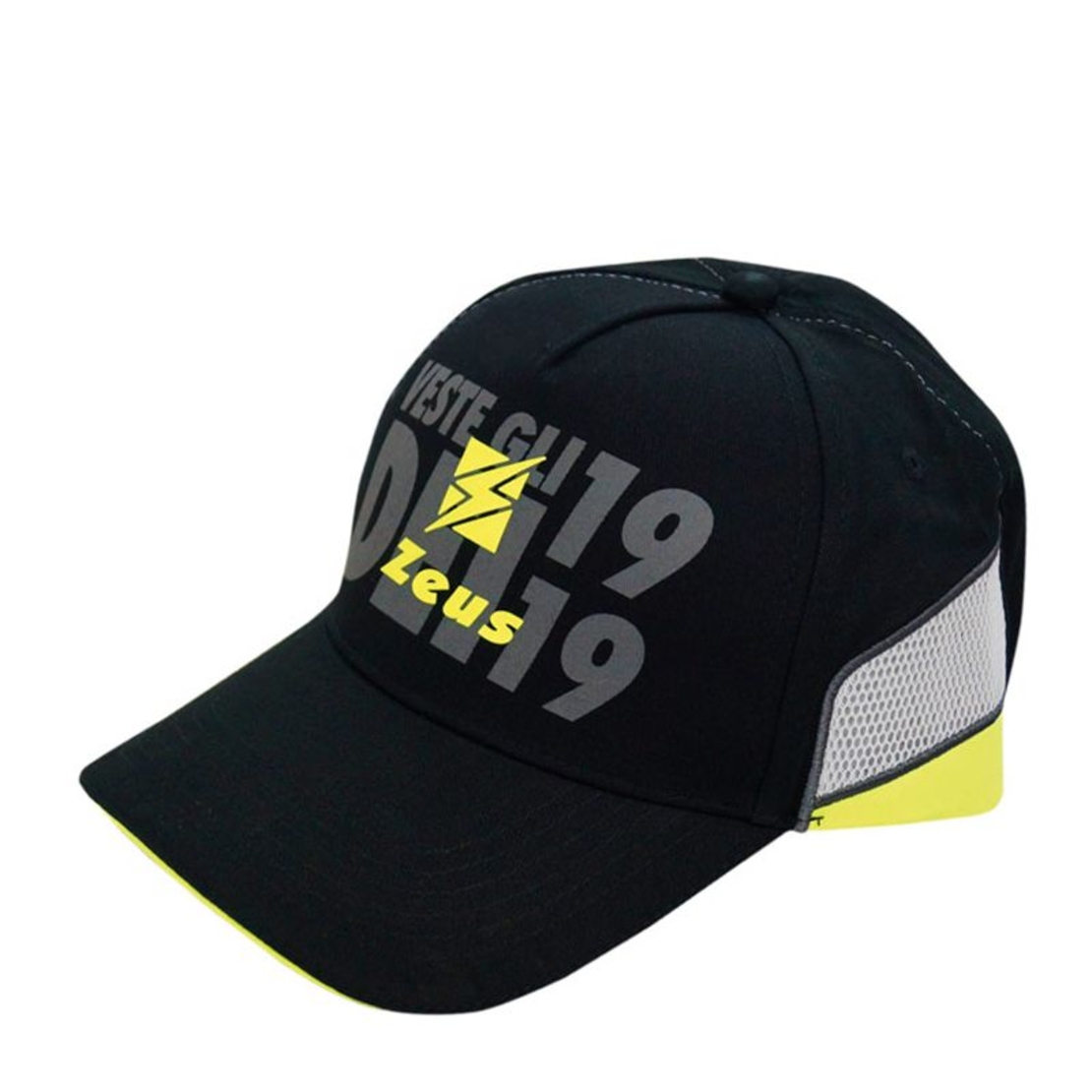 Шапка ZEUS Cappello Duke Nero/Giallo Fluo