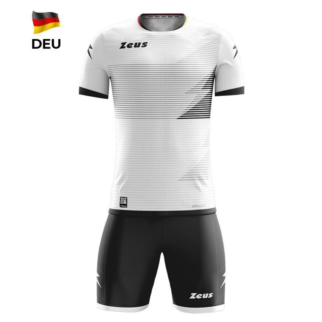 Детски Спортен Екип ZEUS Kit Mundial DEU Bianco/Nero