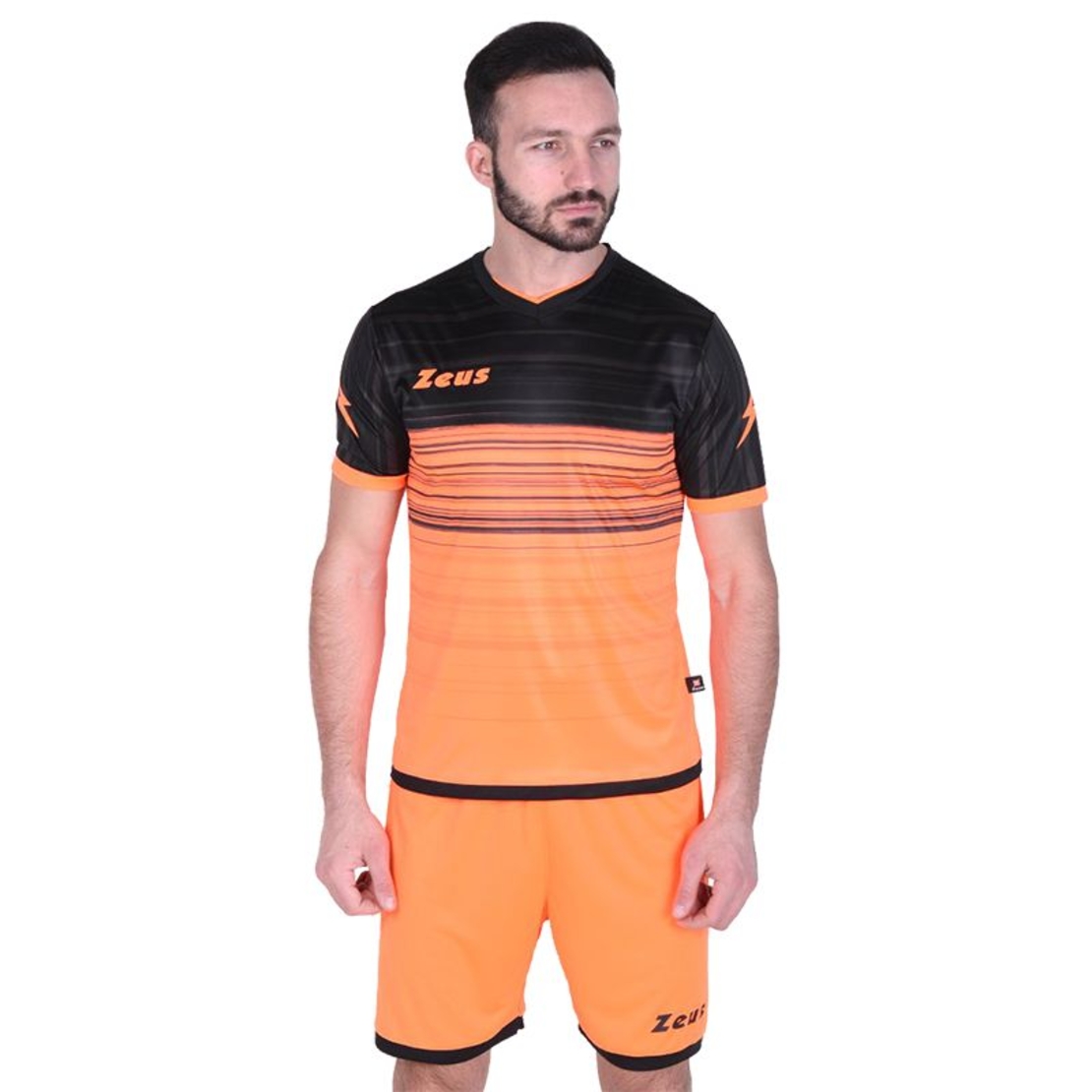 Футболен Екип ZEUS Kit Elios Arancio fluo/Nero