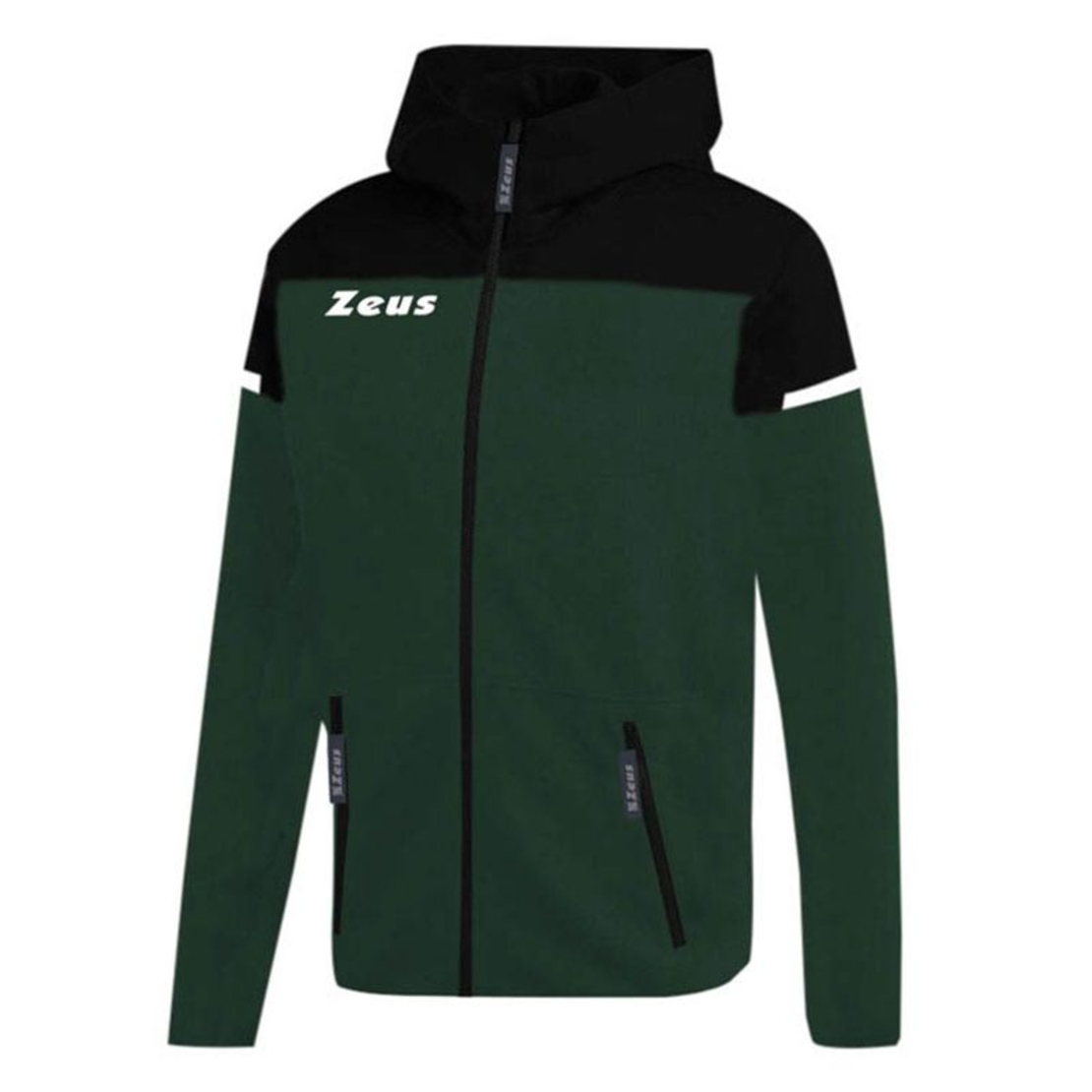 Детски Суичър ZEUS Felpa Tech Bikolor Nero/Verde Militare